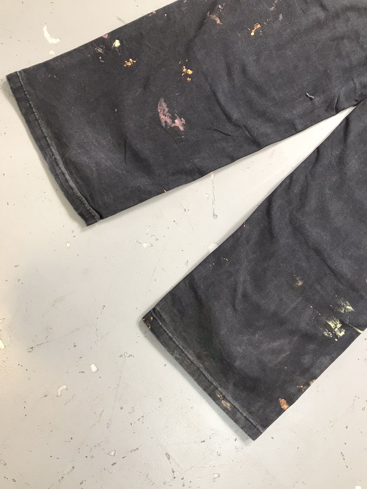 Carhartt Vintage Carhartt double knee paint splatter workwear denim Size US 35 - 14 Thumbnail
