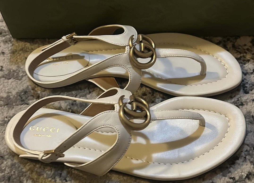 Gucci Gucci Double G Thong Sandal size 37.5 Size US 7.5 / IT 37.5 - 4 Thumbnail