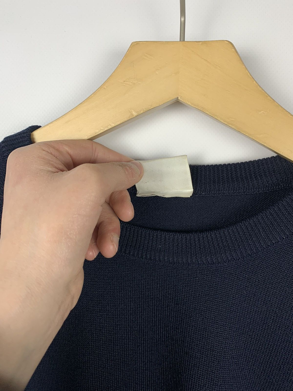 Lacoste × Vintage Vintage 90’s Lacoste Acrylic Wool Sweater Pullover Blue Y2K Size US L / EU 52-54 / 3 - 6 Thumbnail