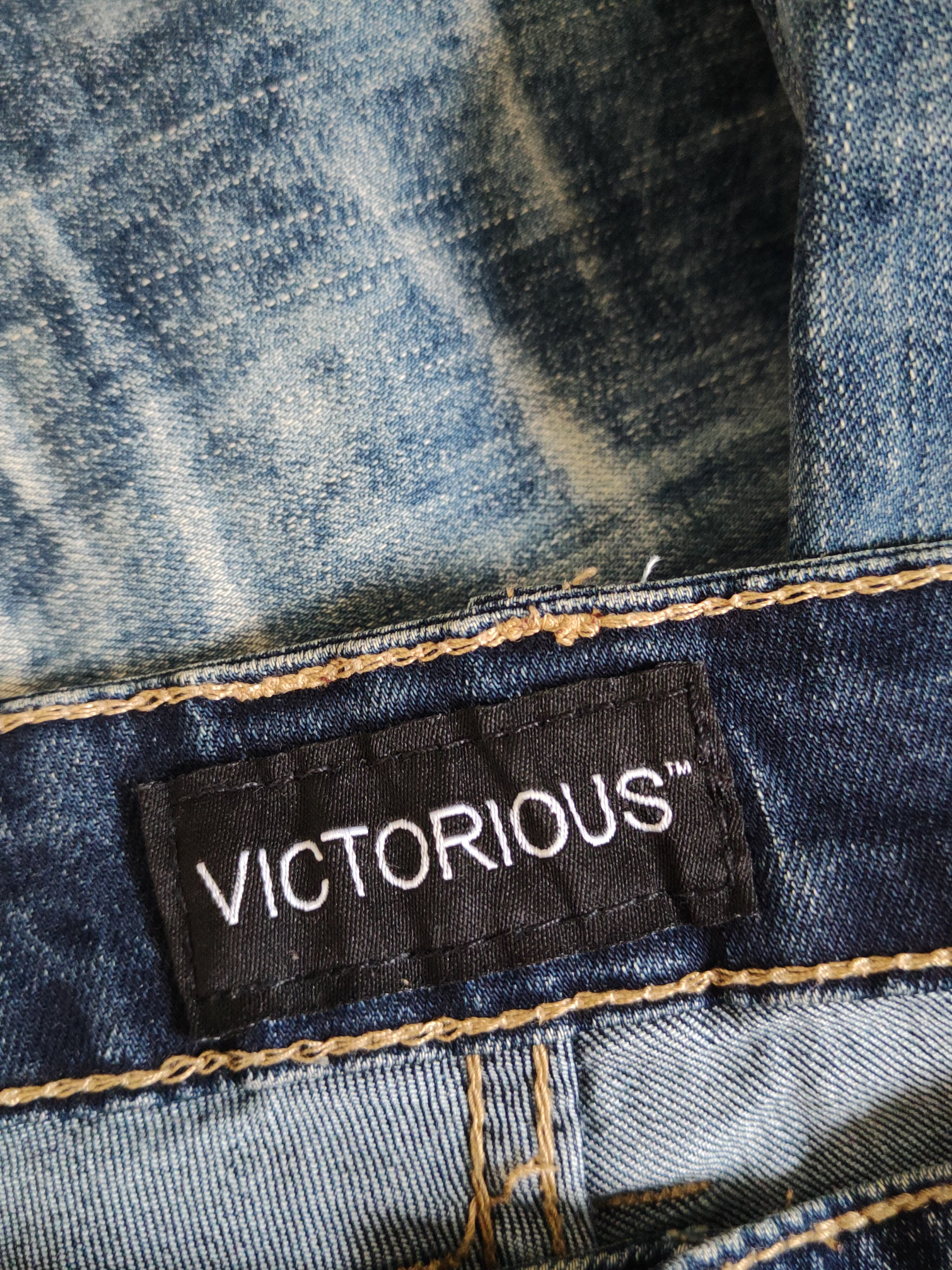 Japanese Brand Victorious bikers Distressed Ripped Skinny Jeans #S2309 Size US 34 / EU 50 - 17 Thumbnail