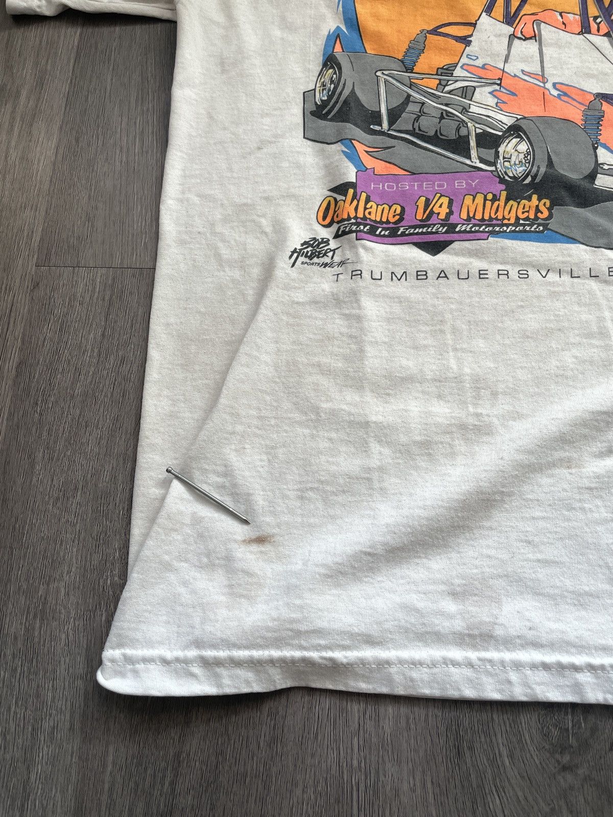 Jerzees Y2K 01’ QMA Eastern “Grand Nationals Racing” T-Shirt (Sz. M) Size US M / EU 48-50 / 2 - 4 Thumbnail