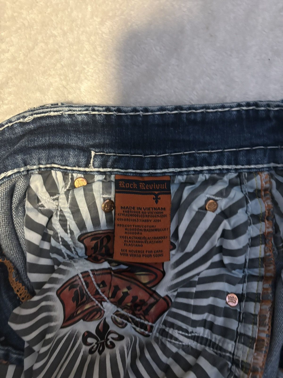 Rock Revival Rock Revival Tabby Straight Jeans Size US 30 / EU 46 - 7 Thumbnail