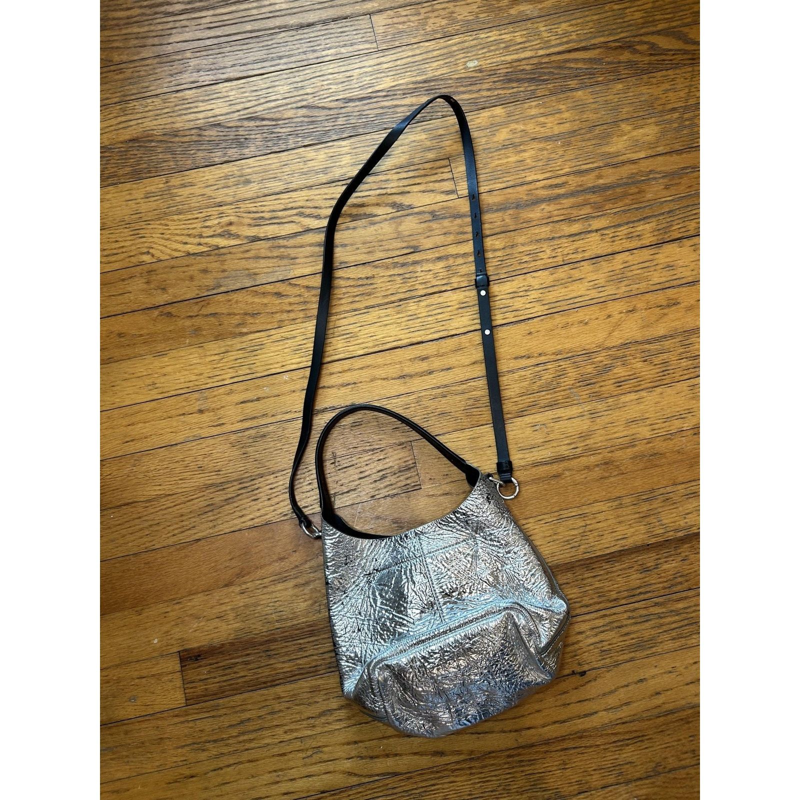 Rag & Bone Rag & Bone Crossbody Bag Metallic Textured Leather Size ONE SIZE - 3 Thumbnail