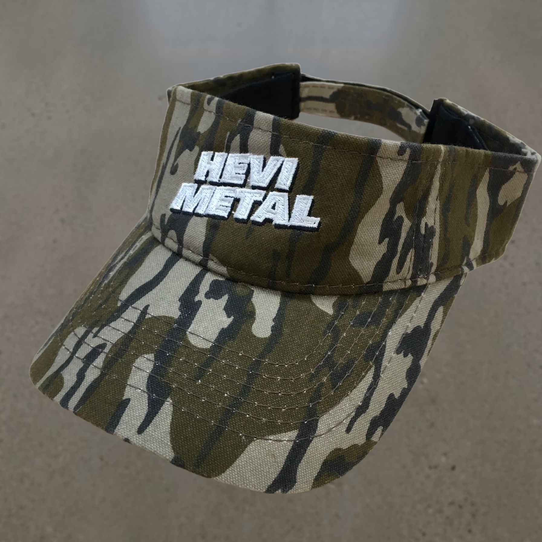 Logo 7 Hevi Metal Visor Hat Mens Brown OS Adjustable Curved Brim Embroidered Logo Size ONE SIZE - 1 Thumbnail