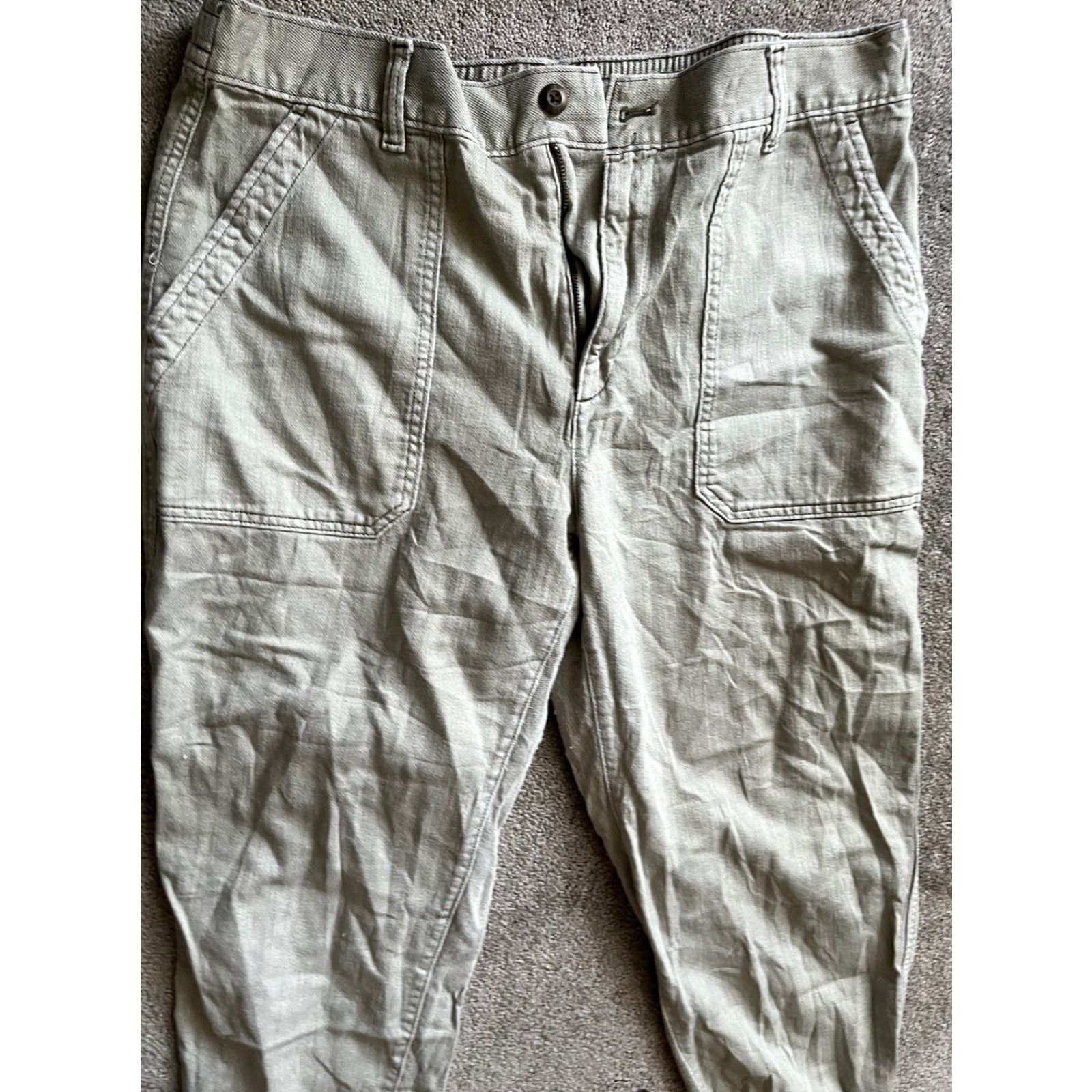 Gap GAP Baggy Jogger Pants Size 18 Organic Cotton Y2K 90s Olive Green Streetwear Women Size 40" / US 18 - 2 Thumbnail