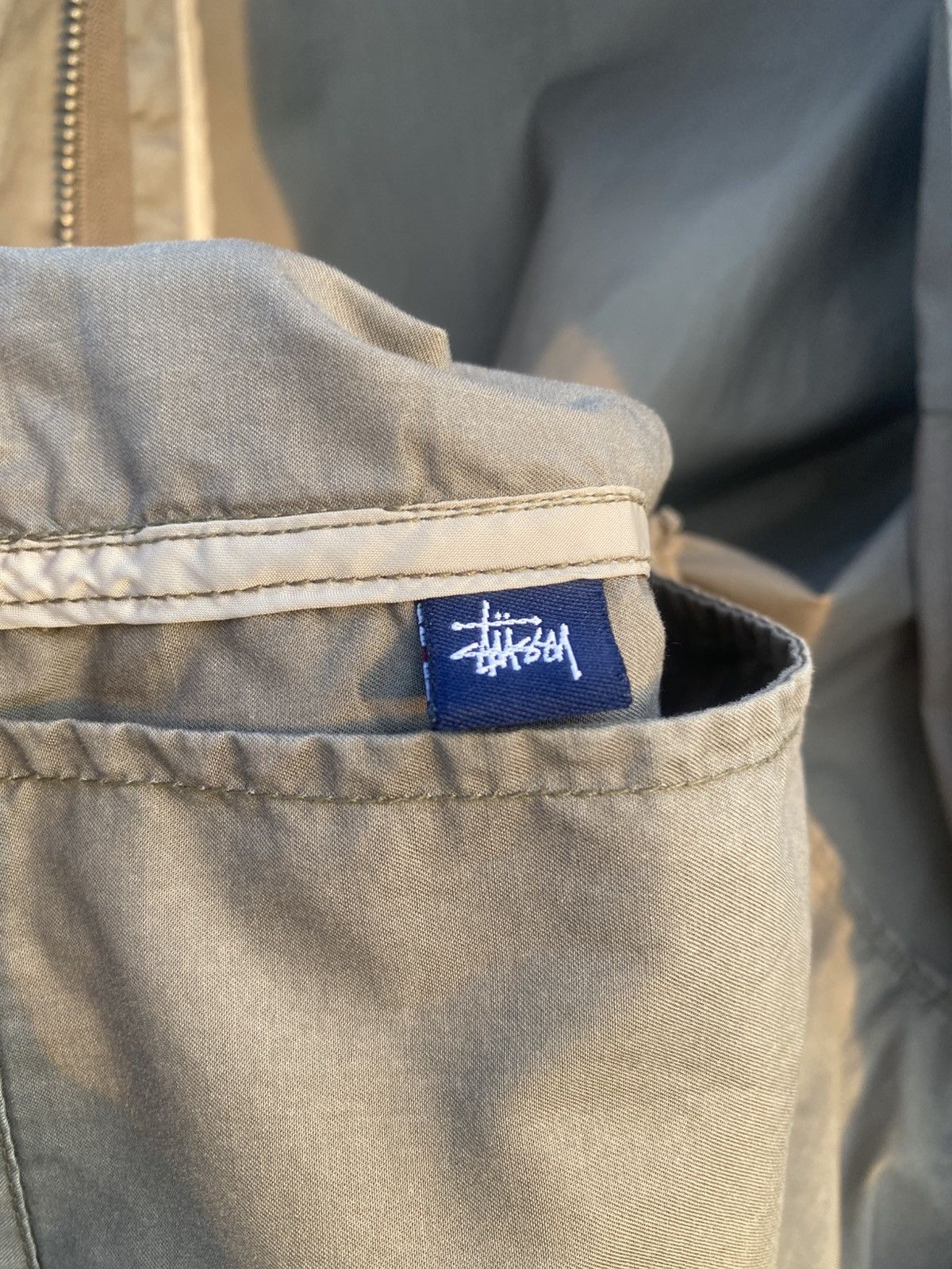 Stussy × Vintage Vintage 90s Stussy Khaki Field Jacket Military Workwear Size US M / EU 48-50 / 2 - 11 Thumbnail