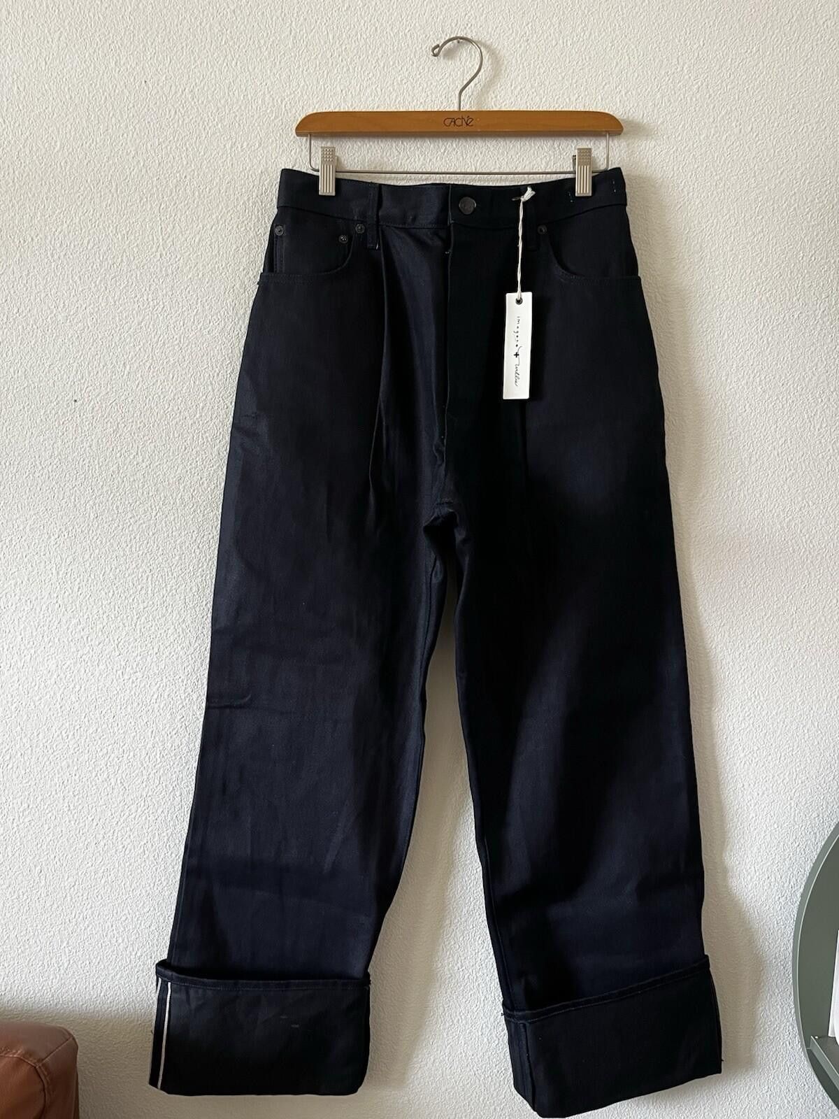 Indigo Imogene + Willie Margot Black Indigo Rigid Denim Jeans Sz 27 Size 27" / US 4 / IT 40 - 1 Thumbnail