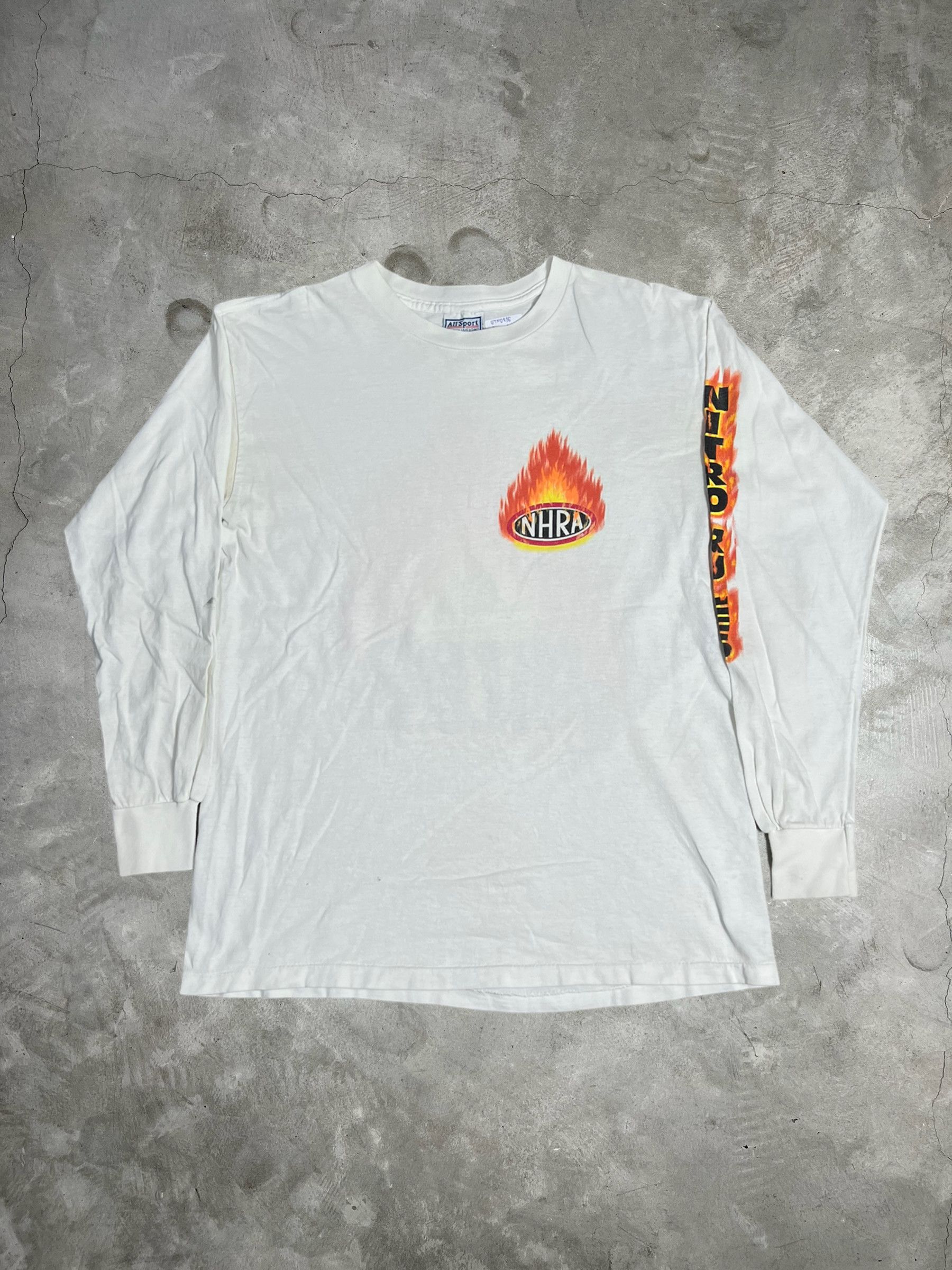 Vintage Vintage NHRA Promo Long Sleeve Tee (M) GTMD886 Size US M / EU 48-50 / 2 - 5 Thumbnail