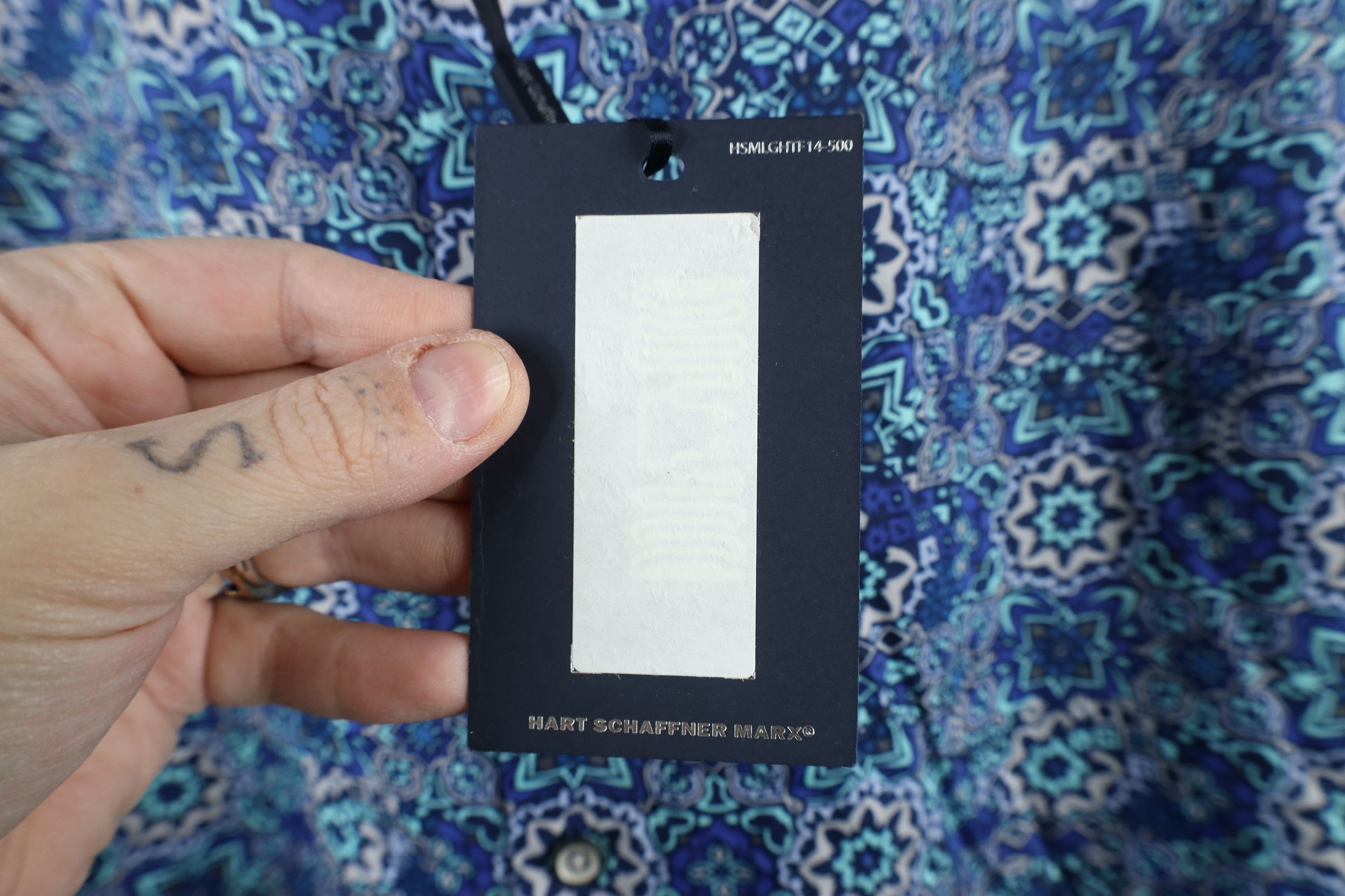 Vintage New Hart Schaffner Marx Geometric Flower Button Shirt Size US L / EU 52-54 / 3 - 5 Thumbnail