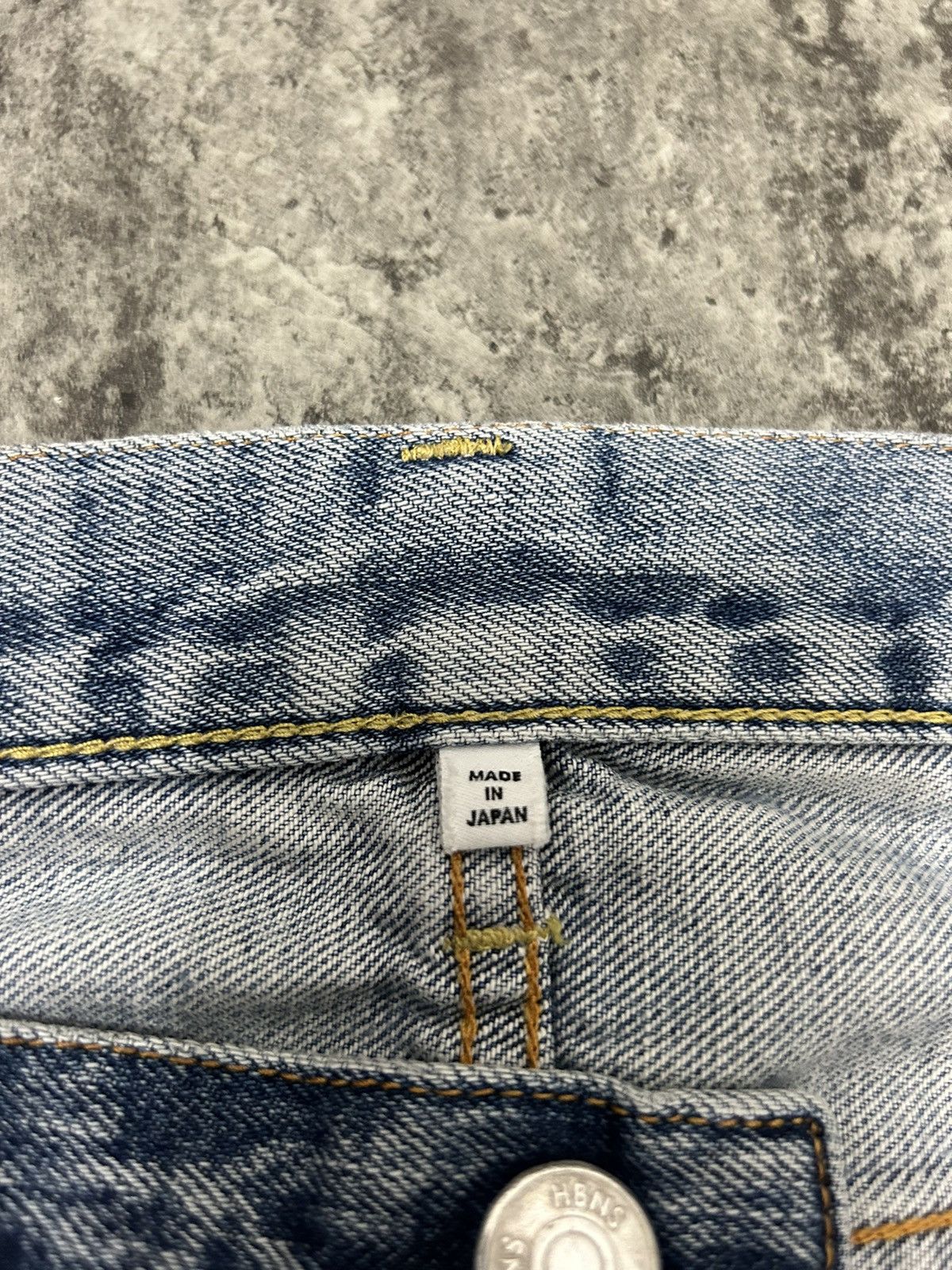 Japanese Brand HBNS Japan Selvedge Distressed Jeans Size US 34 / EU 50 - 13 Thumbnail