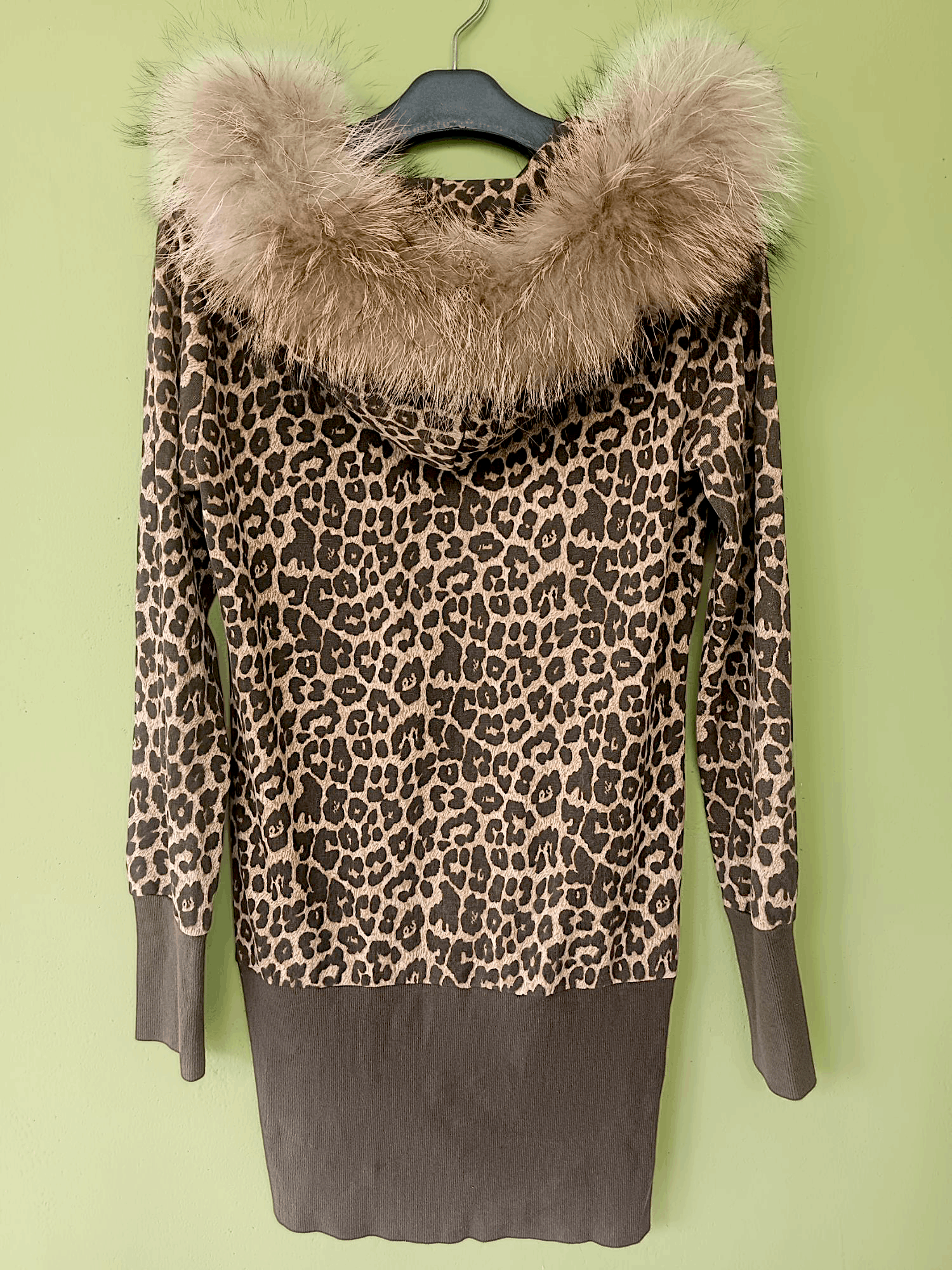 Japanese Brand JOKY GAL Leopard Print Fur Zipper Hoodie Size US S / EU 44-46 / 1 - 23 Thumbnail