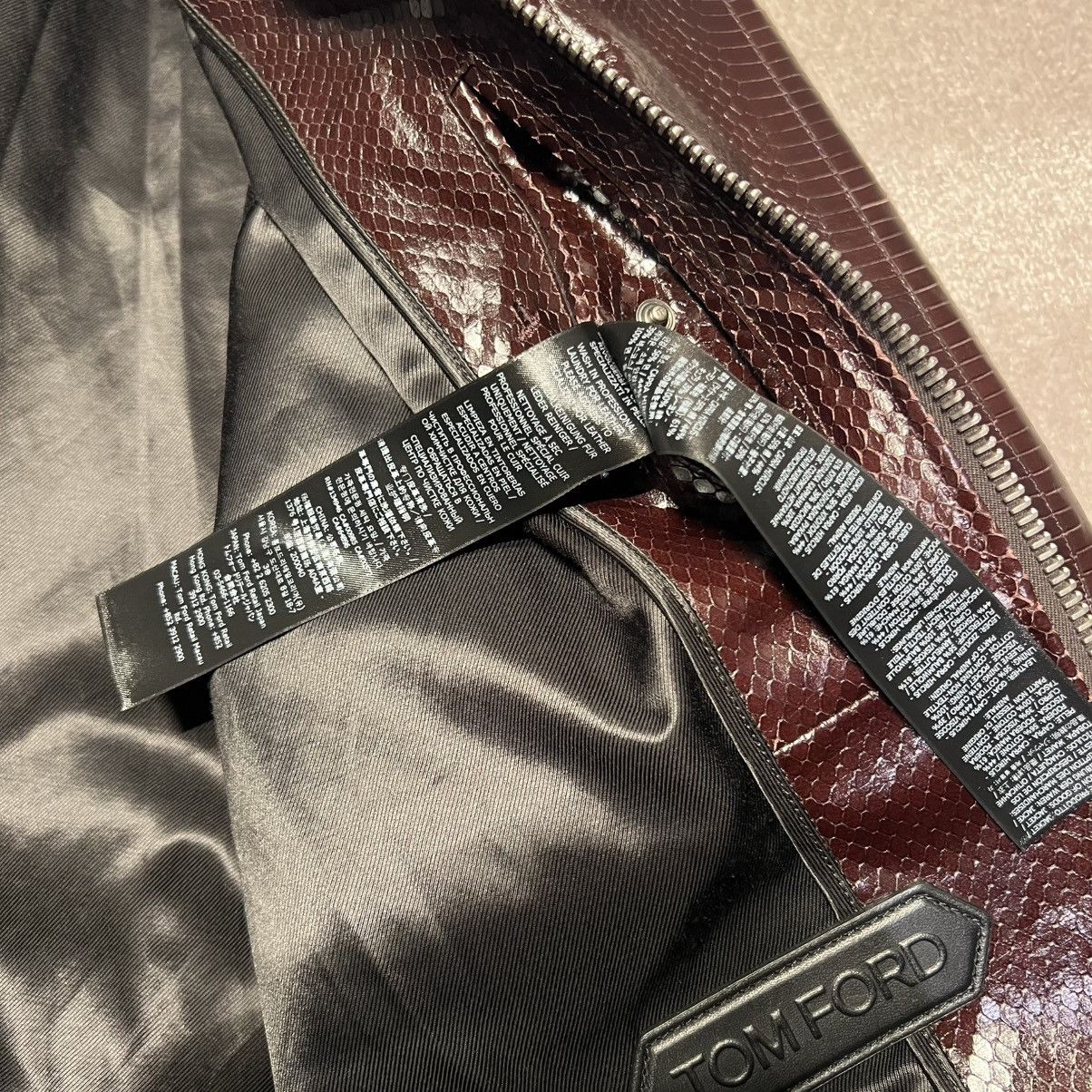 Tom Ford Tom Ford Python Print Leather Jacket in Small Size US S / EU 44-46 / 1 - 10 Thumbnail