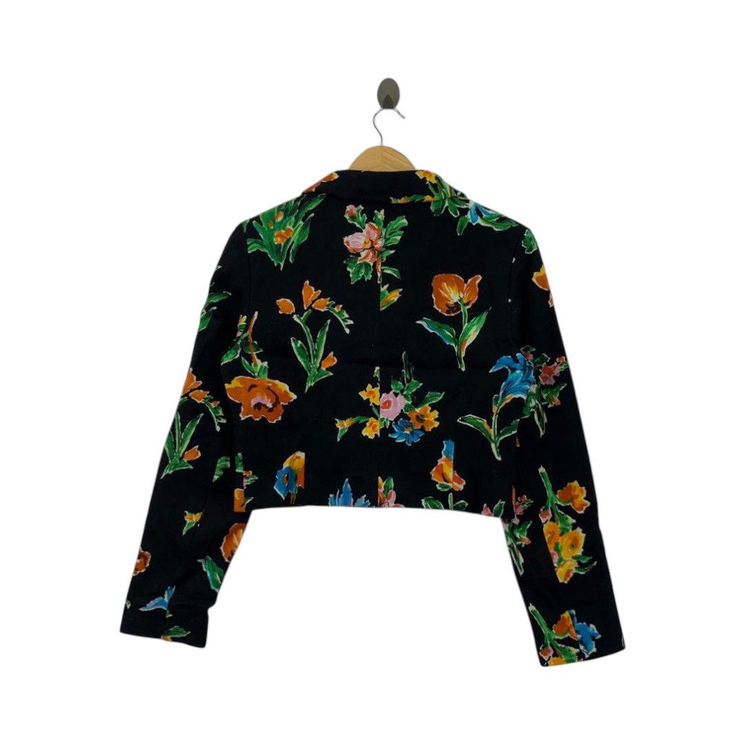 Kenzo KENZO PARIS France Brand Flowers Drawings Short Coat Size S / US 4 / IT 40 - 3 Thumbnail