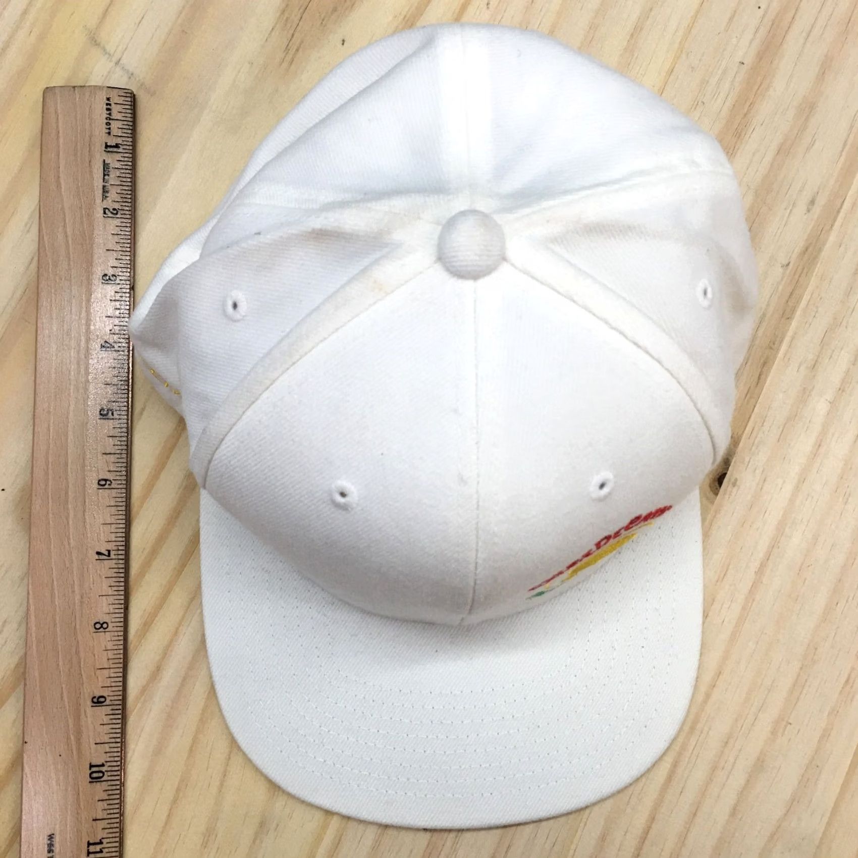 Vintage Yupoong Snapback Mens One Size White Creme De Canna California est 2010 Cap Hat Shipped Quickly Size ONE SIZE - 3 Thumbnail
