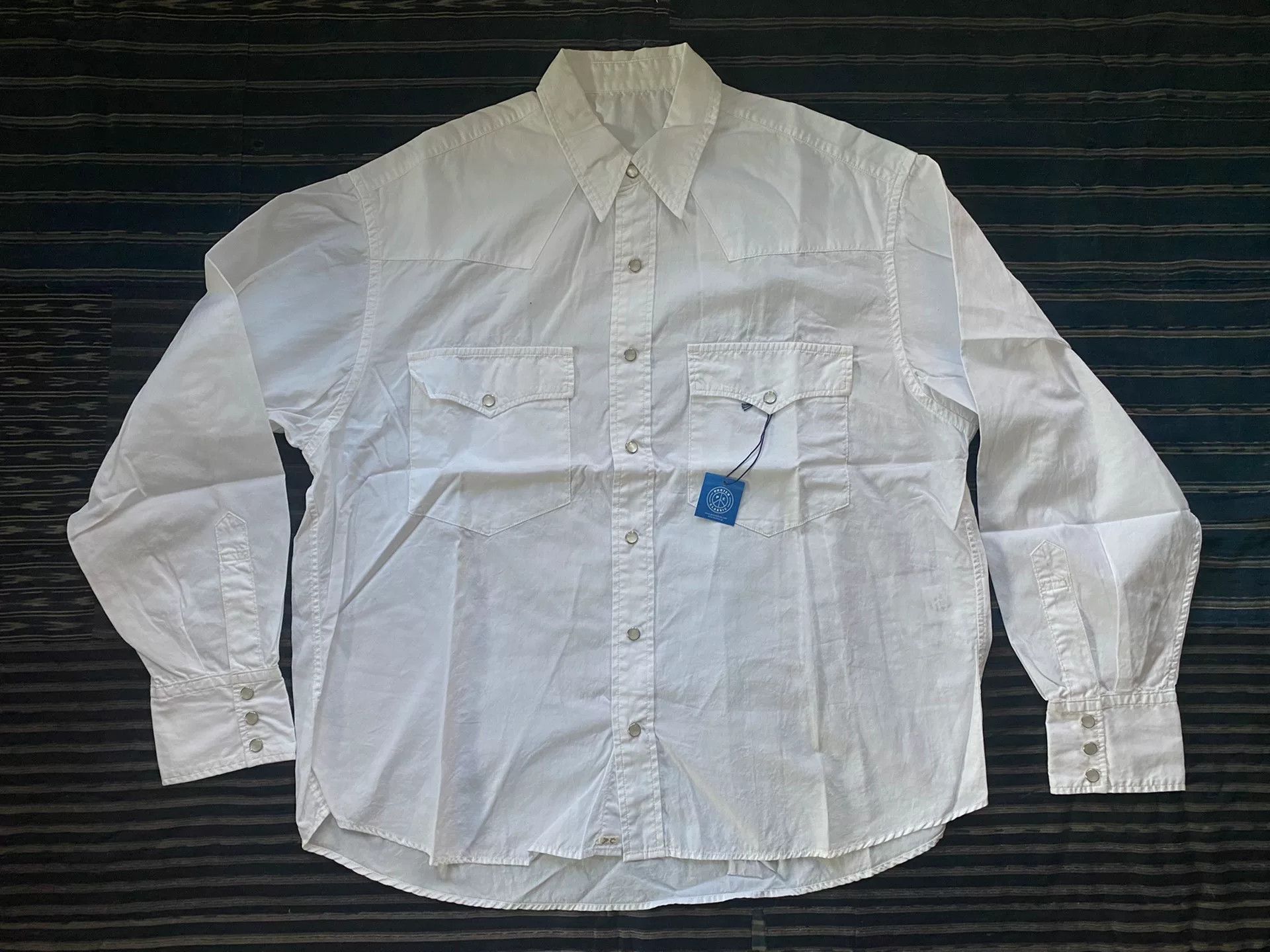 Porter Classic white shirt with mother-of-pearl buttons Size US M / EU 48-50 / 2 - 1 Thumbnail