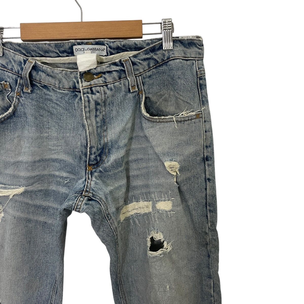 Dolce & Gabbana Vintage Dolce & Gabbana Distressed Denim Size 33" - 4 Thumbnail
