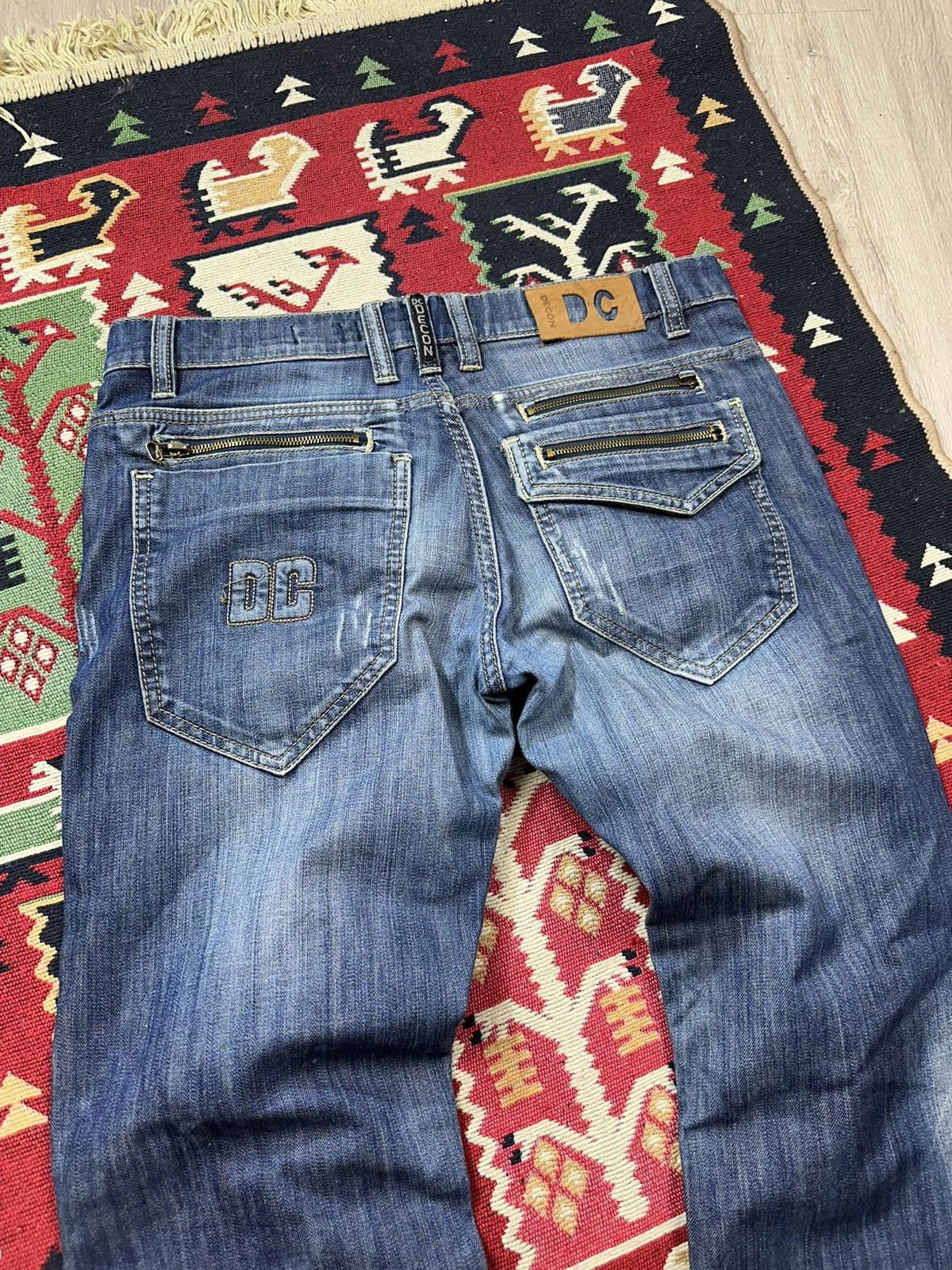 Japanese Brand Vintage Multi Pocket Y2K Distressed Jeans Size US 31 - 5 Thumbnail