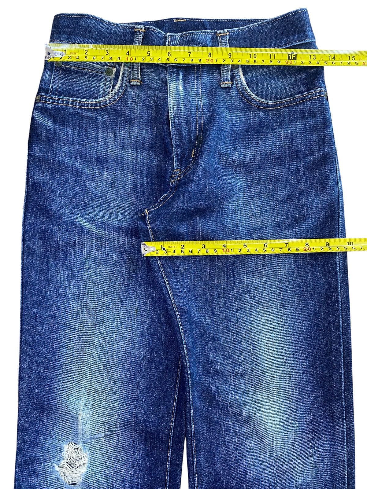 Edwin Vintage Edwin 502 Dark Blue Wash Style Loose Jeans Size US 26 / EU 42 - 5 Thumbnail
