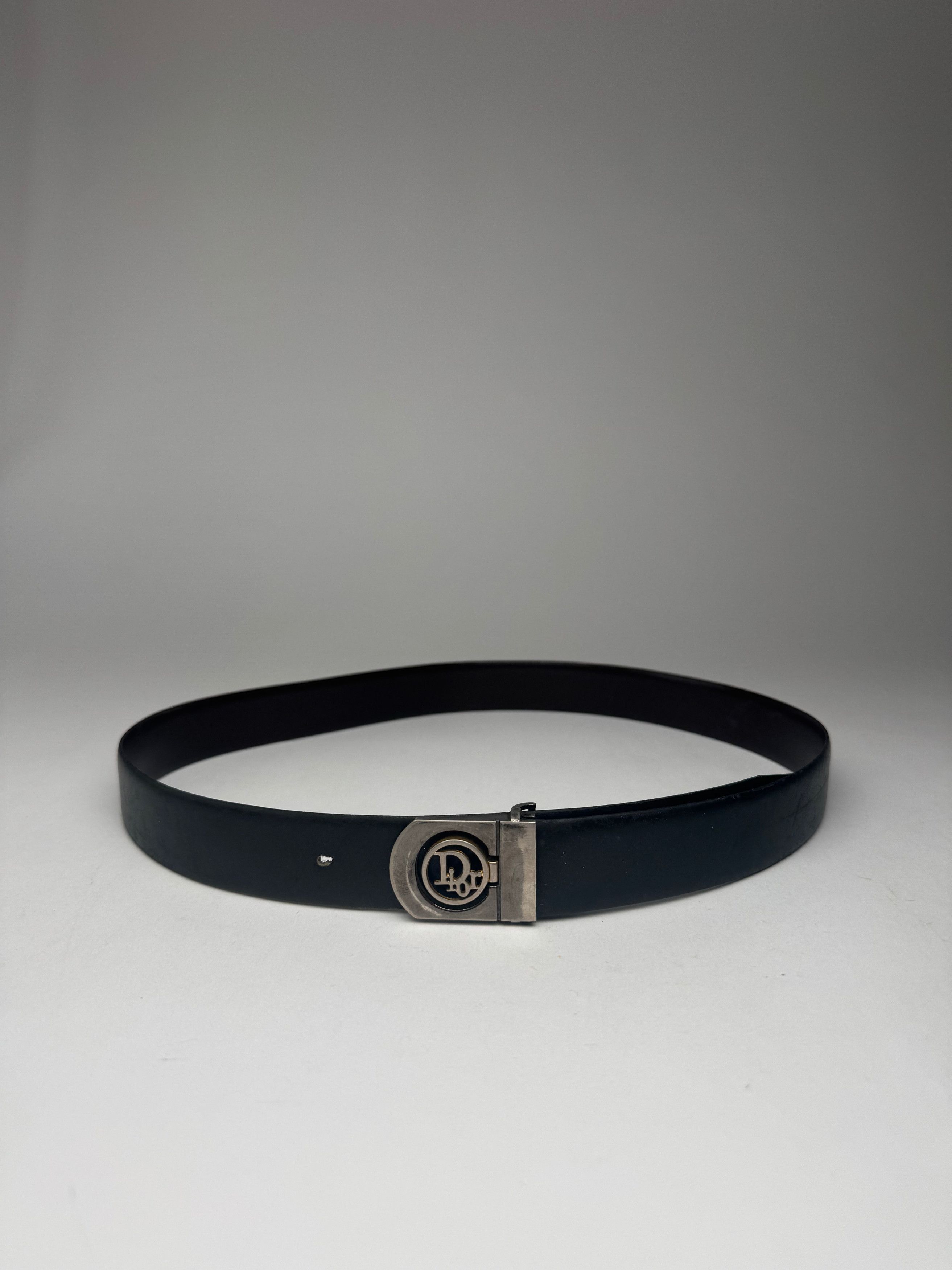 Dior Vintage Leather Belt black Size ONE SIZE - 1 Thumbnail