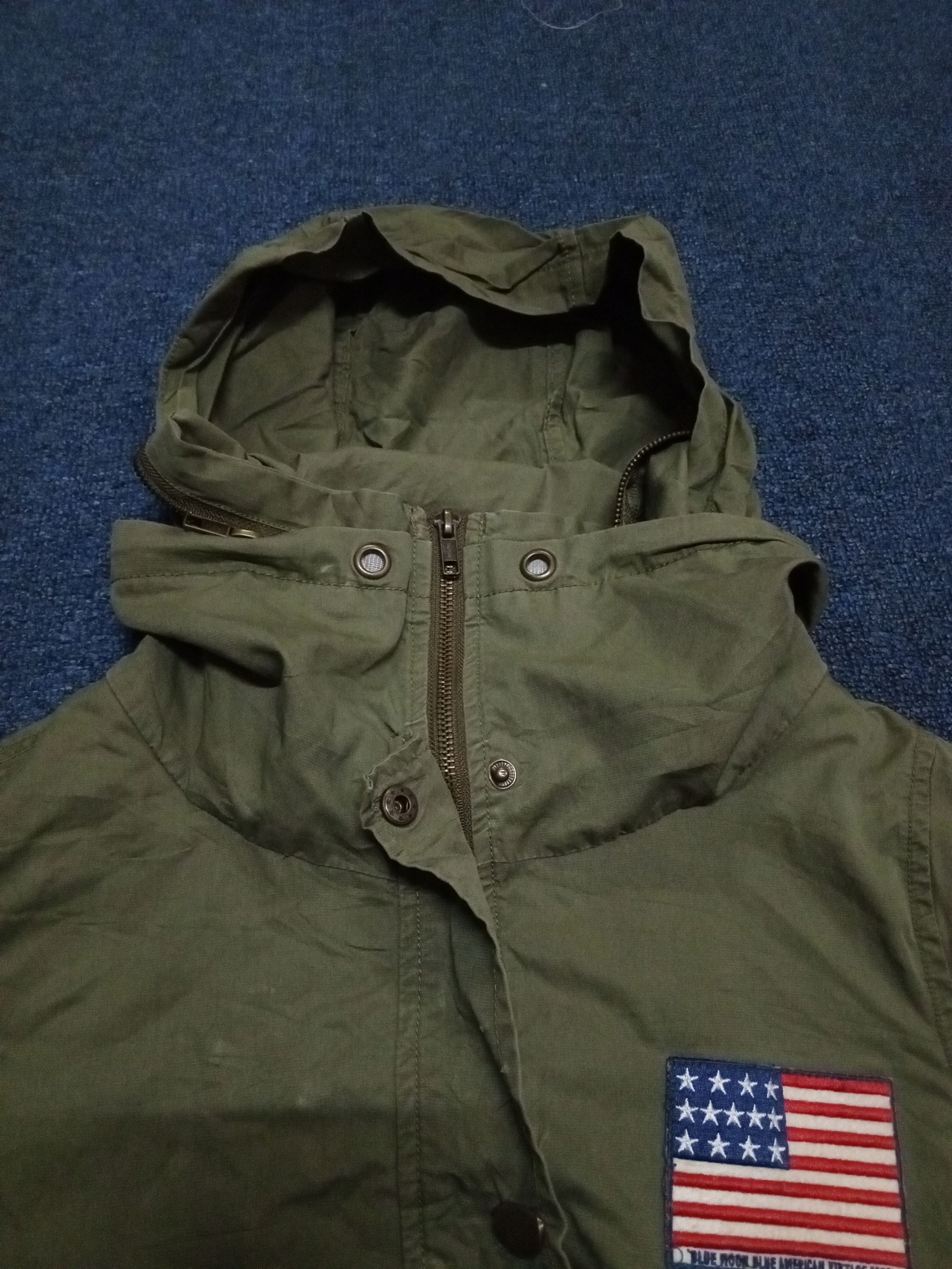 If Only Was True BLUE MOON BLUE AMRICAN VTG 1998 MILITARY Size US M / EU 48-50 / 2 - 9 Thumbnail
