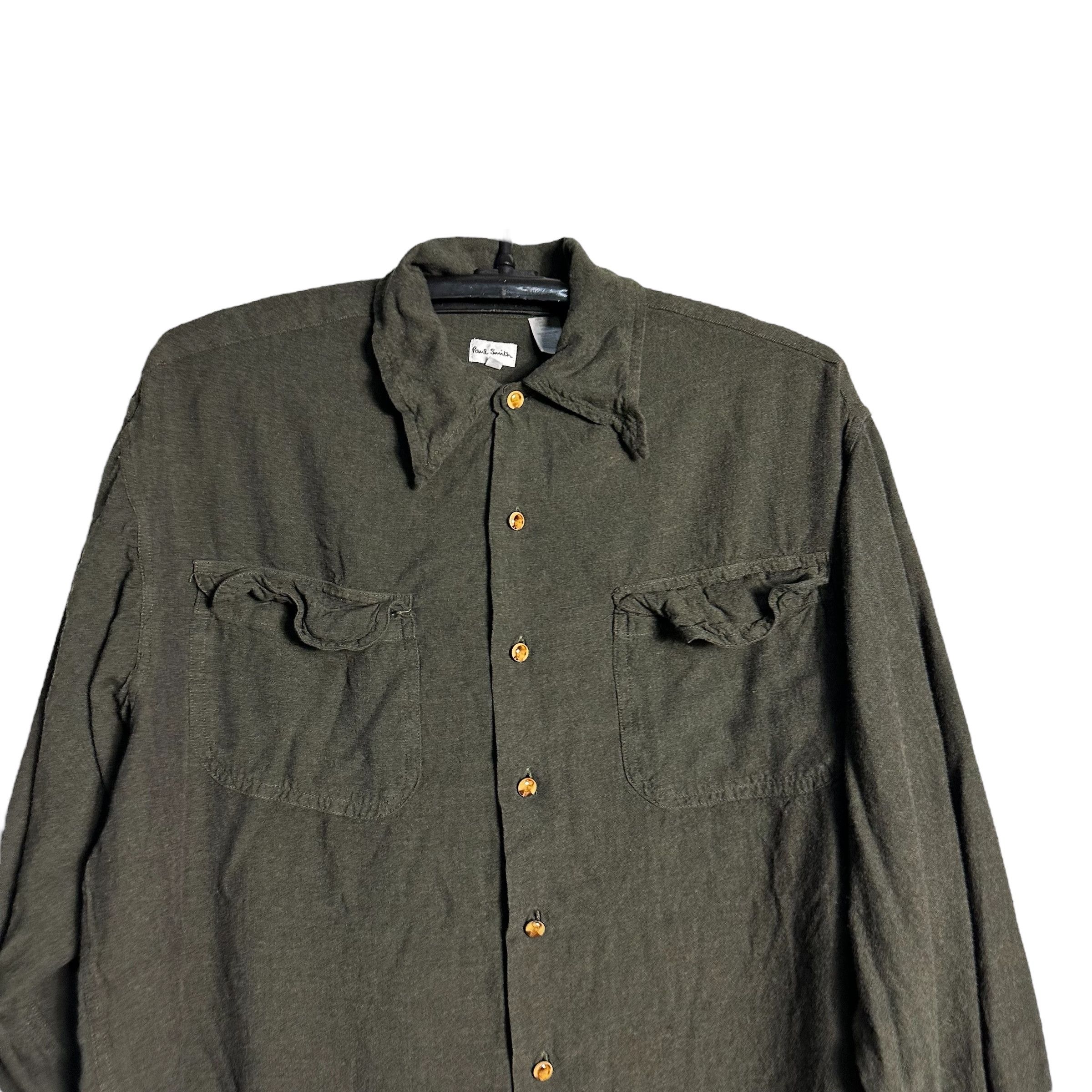 Paul Smith 🔥RARE🔥Vtg Paul Smith Rayon Button Up Shirt Made in England Size US L / EU 52-54 / 3 - 2 Thumbnail