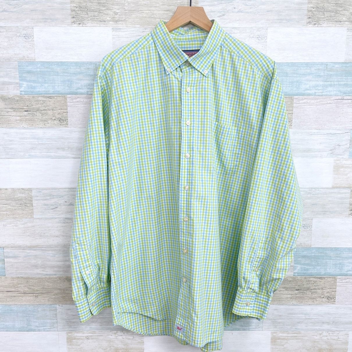 Vineyard Vines Vineyard Vines Murray Long Shirt Green Plaid Preppy Mens XL Size US XL / EU 56 / 4 - 1 Thumbnail