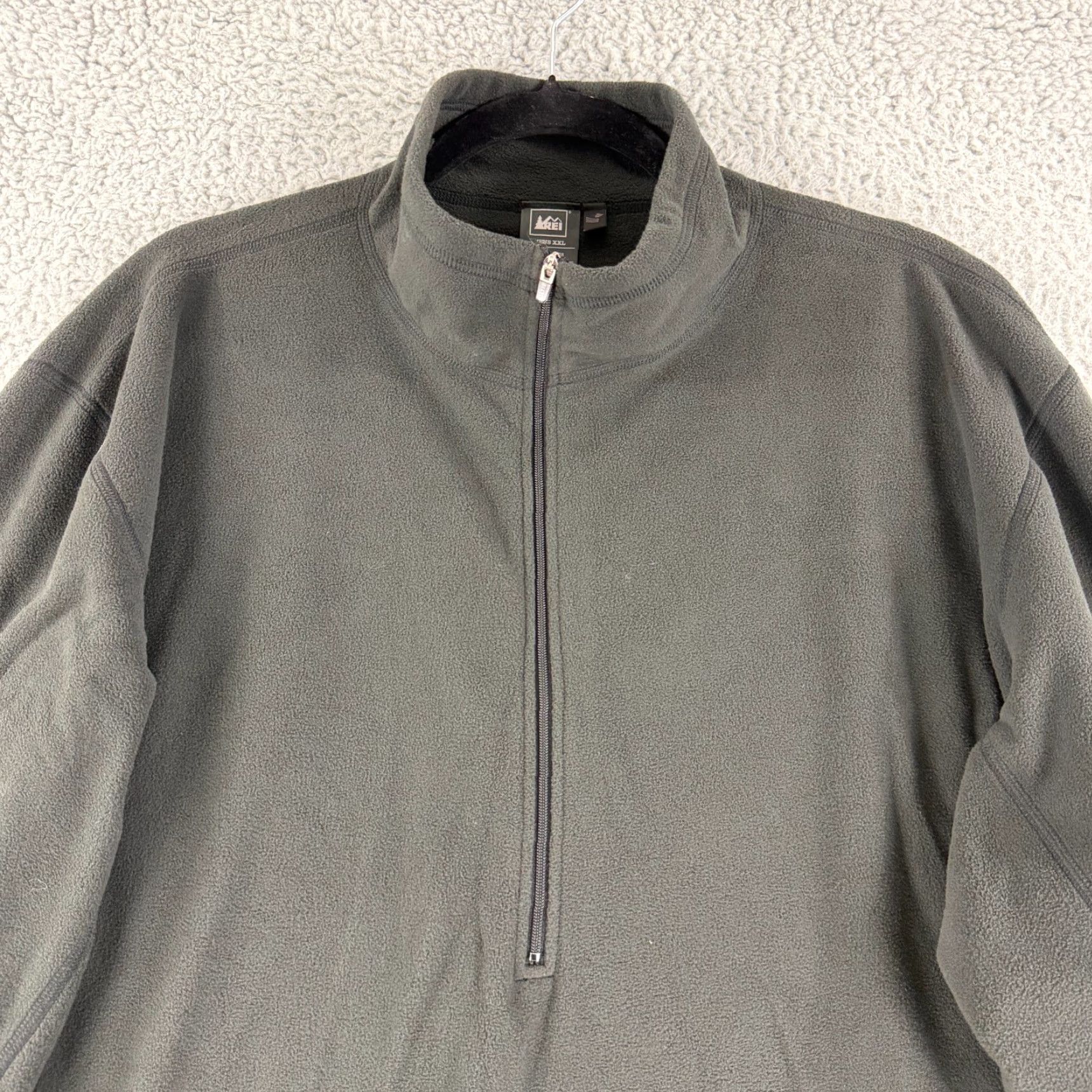 Vintage REI Fleece 1/2 Zip Sweater Mens XXL Black Long Sleeve Pullover Winter Size US XXL / EU 58 / 5 - 2 Thumbnail