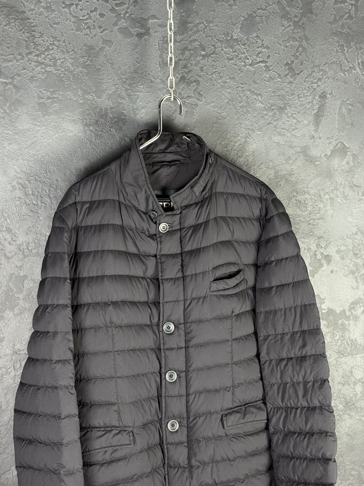 Herno HERNO Navy Blue Goose Down Padded Men’s Blazer Jacket Size US XXL / EU 58 / 5 - 5 Thumbnail