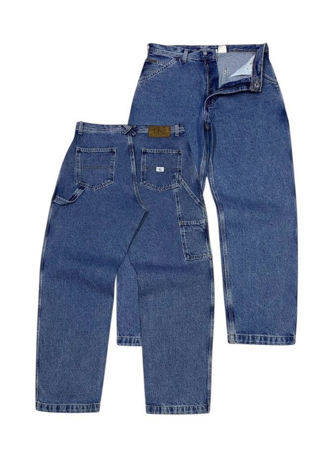 Calvin Klein Vintage 90s Calvin Klein Carpenter Denim Pants Size US 32 / EU 48 - 1 Thumbnail