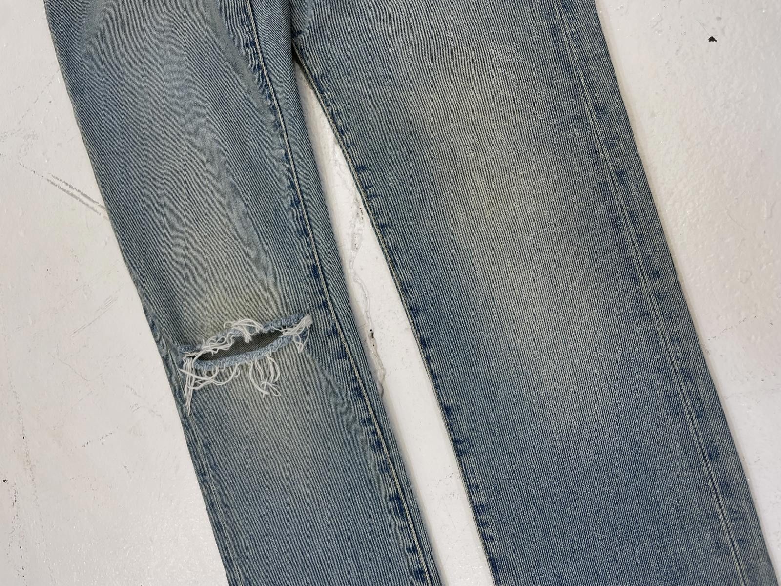 Saint Laurent Paris Saint Laurent knife cut denim Size US 30 / EU 46 - 2 Thumbnail