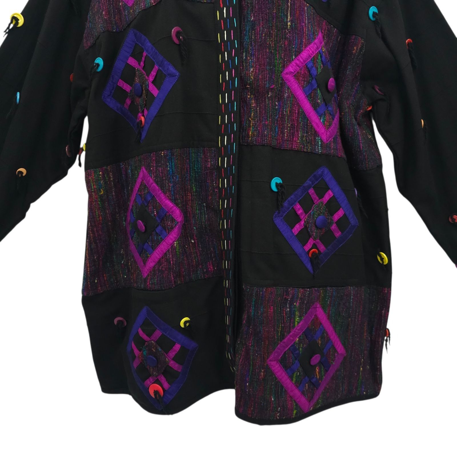 Other Yak Magik Jacket XL Geometric Oversized Blazer Vintage 90s Size XL / US 12-14 / IT 48-50 - 11 Thumbnail