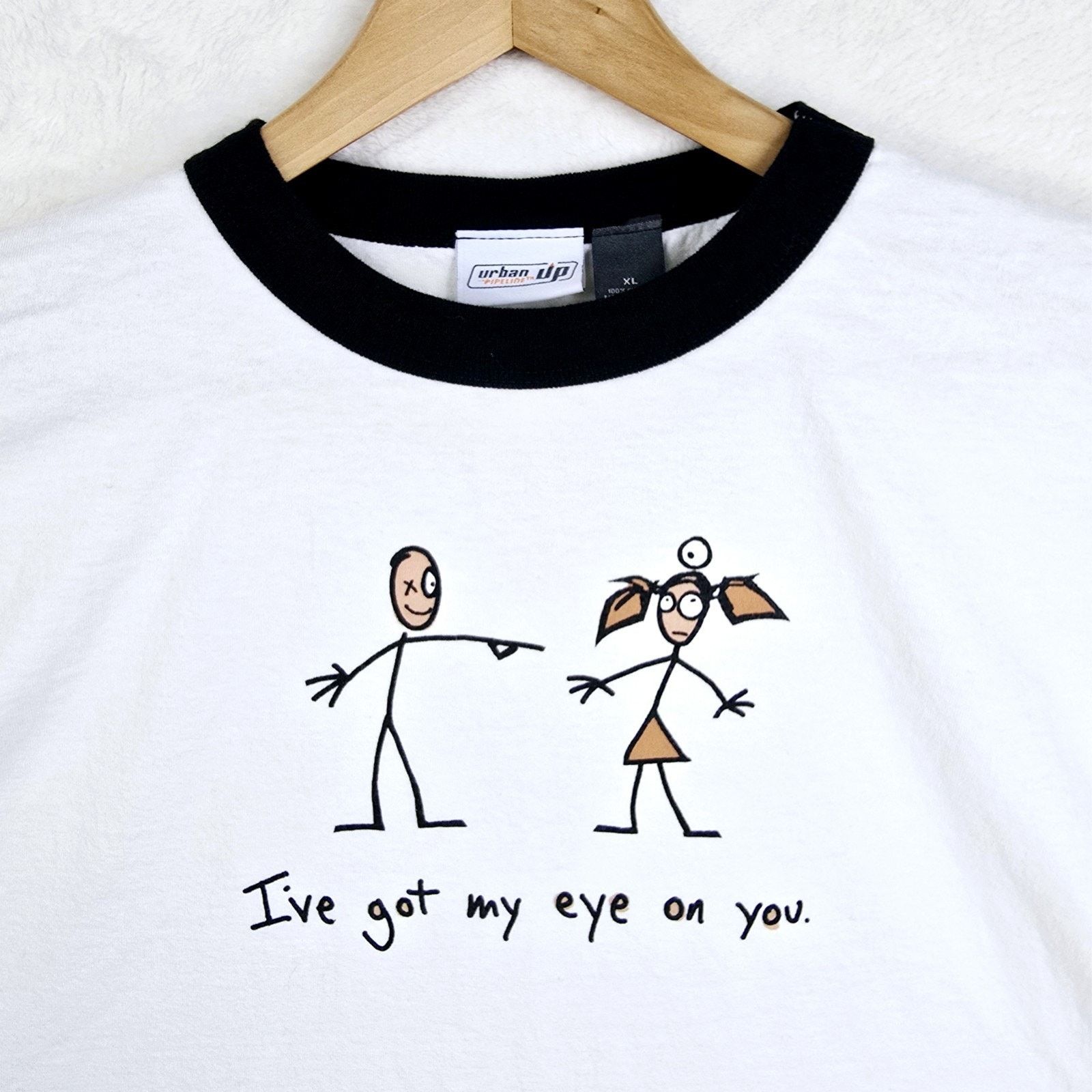 Urban Pipeline Urban Up Pipeline Ringer Tee Shirt "I Got My Eye On You" XL Size US XL / EU 56 / 4 - 1 Thumbnail