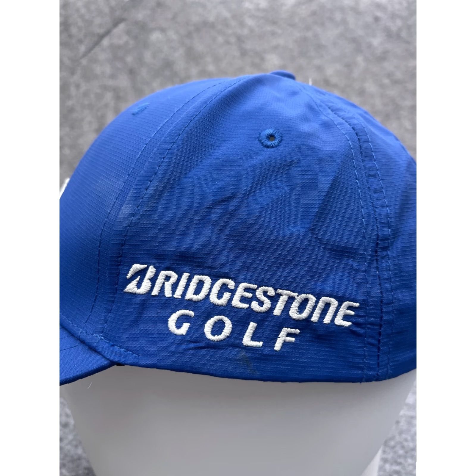 Vintage Bridgestone Hat Cap Golf Mens One Size Blue Cotton Polyester Twill Adjustable Outdoor Golf Hat Cap0.14 Size ONE SIZE - 5 Thumbnail