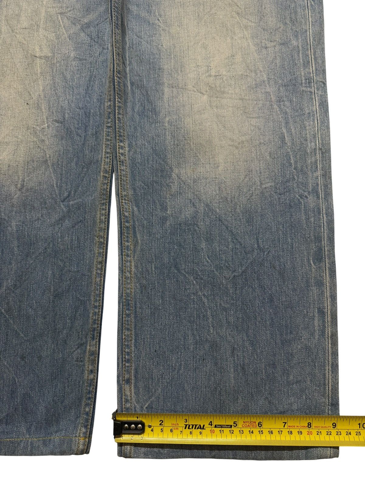 Dolce & Gabbana Vintage 90s Dolce & Gabbana Blue Faded Wash Wide Leg Loose Size US 36 / EU 52 - 13 Thumbnail