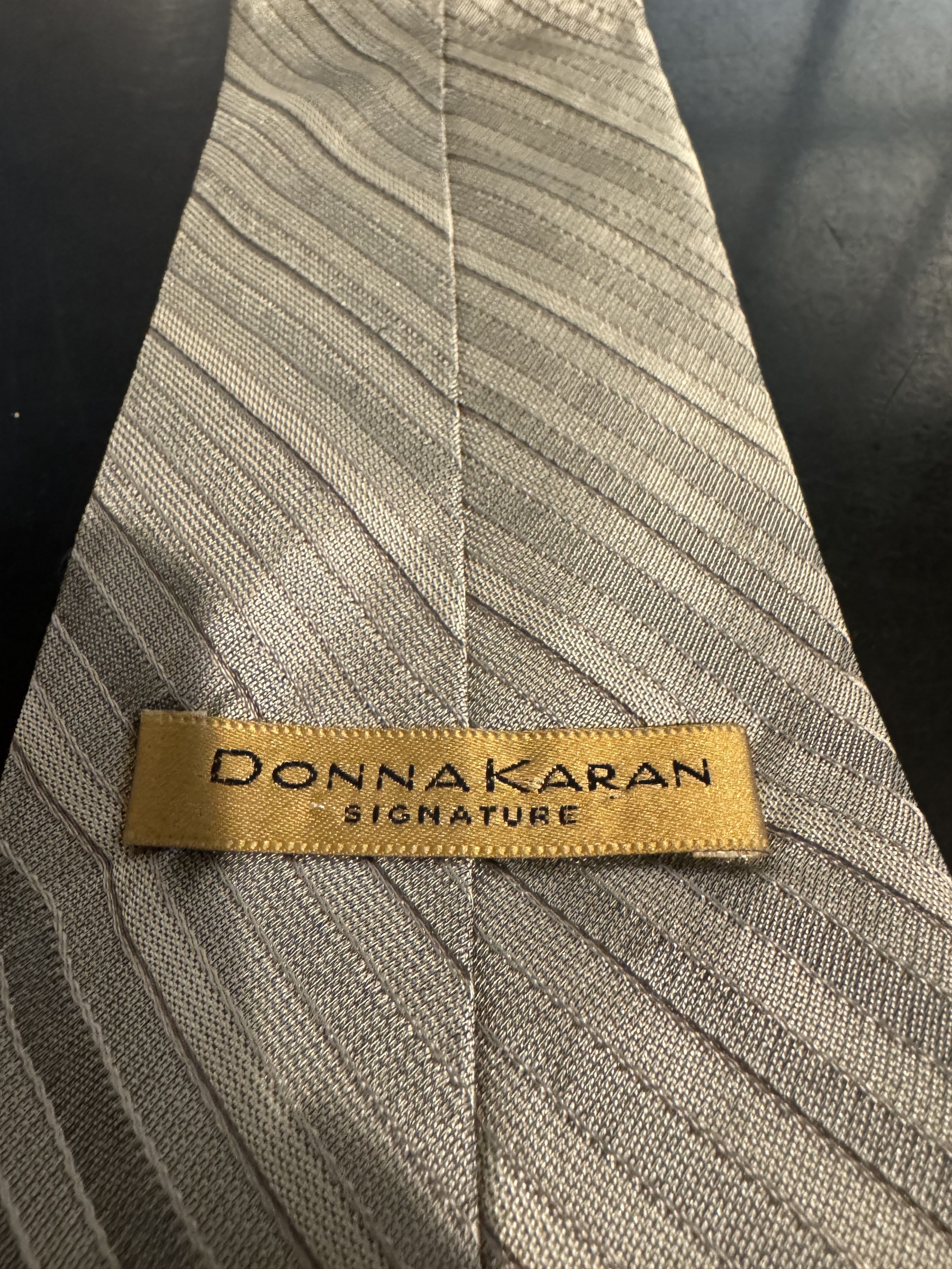 Donna Karan Donna Karen Silk Tie Size ONE SIZE - 4 Thumbnail