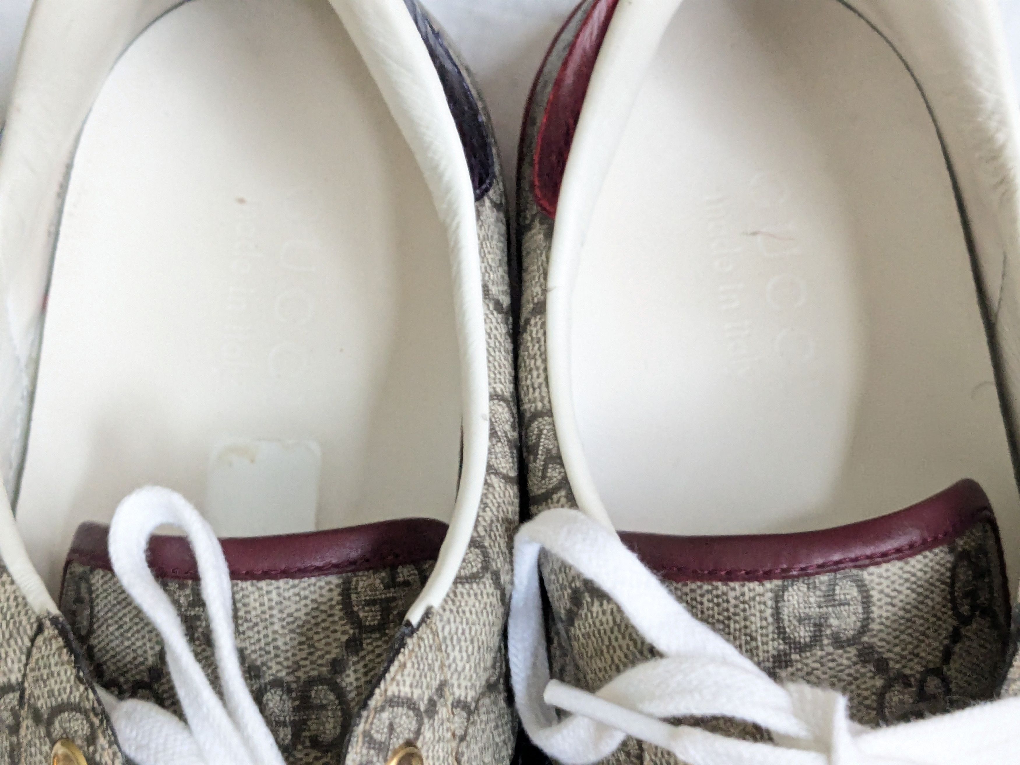 Gucci Gucci Ace Supreme Sneakers 10.5 Monogram Logo Red Size US 10.5 / EU 43-44 - 6 Thumbnail