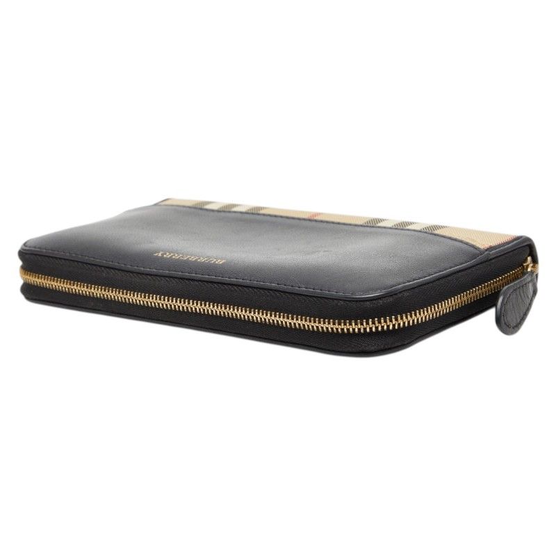 Burberry Burberry Nova Check Leather Canvas Long Wallet Leather Long Wallet 3982455 DUTY FREE for USA