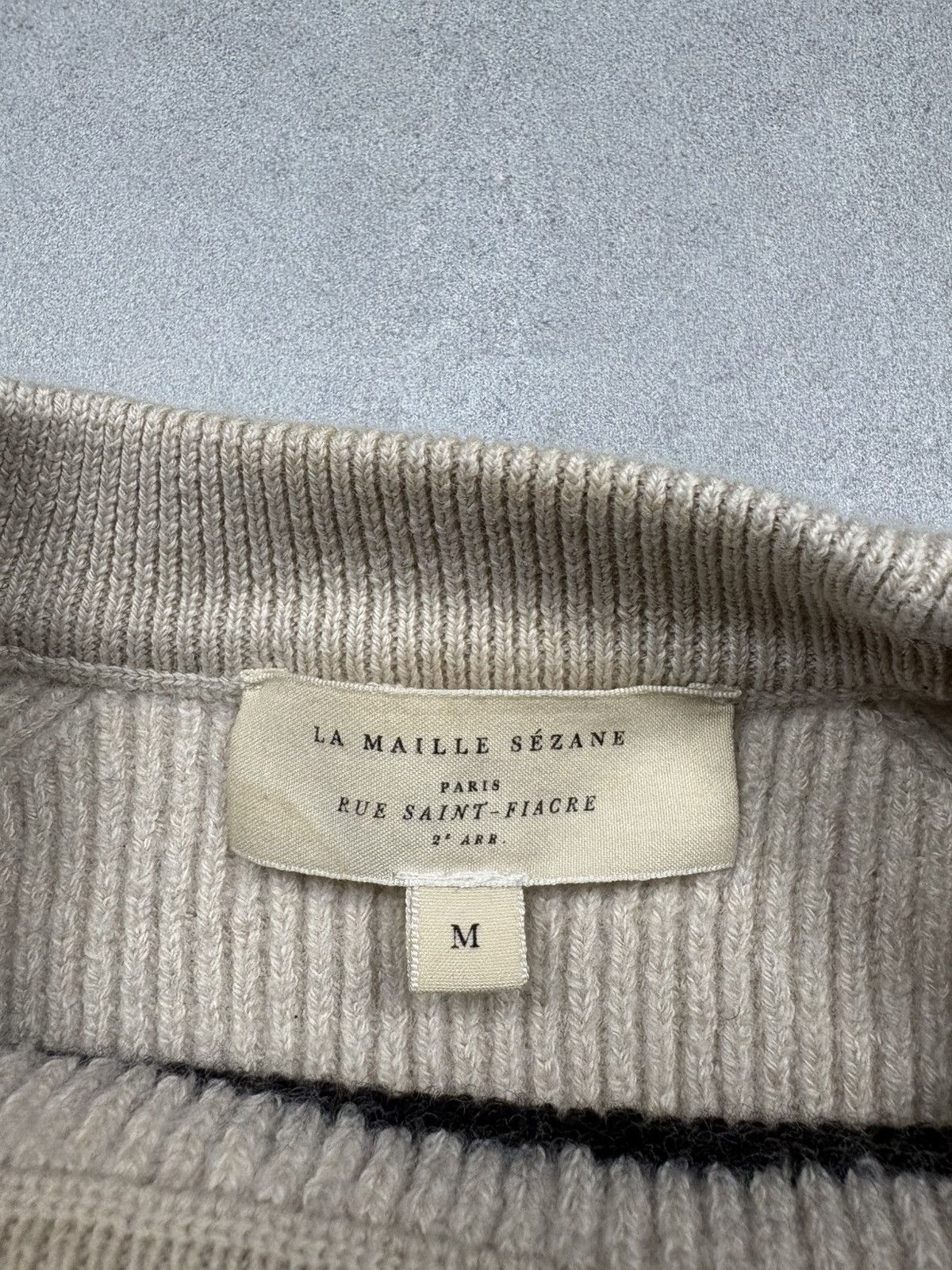 Sezane Sezane La Maille Striped Merino Wool Knit Sweater Button M Size M / US 6-8 / IT 42-44 - 11 Thumbnail