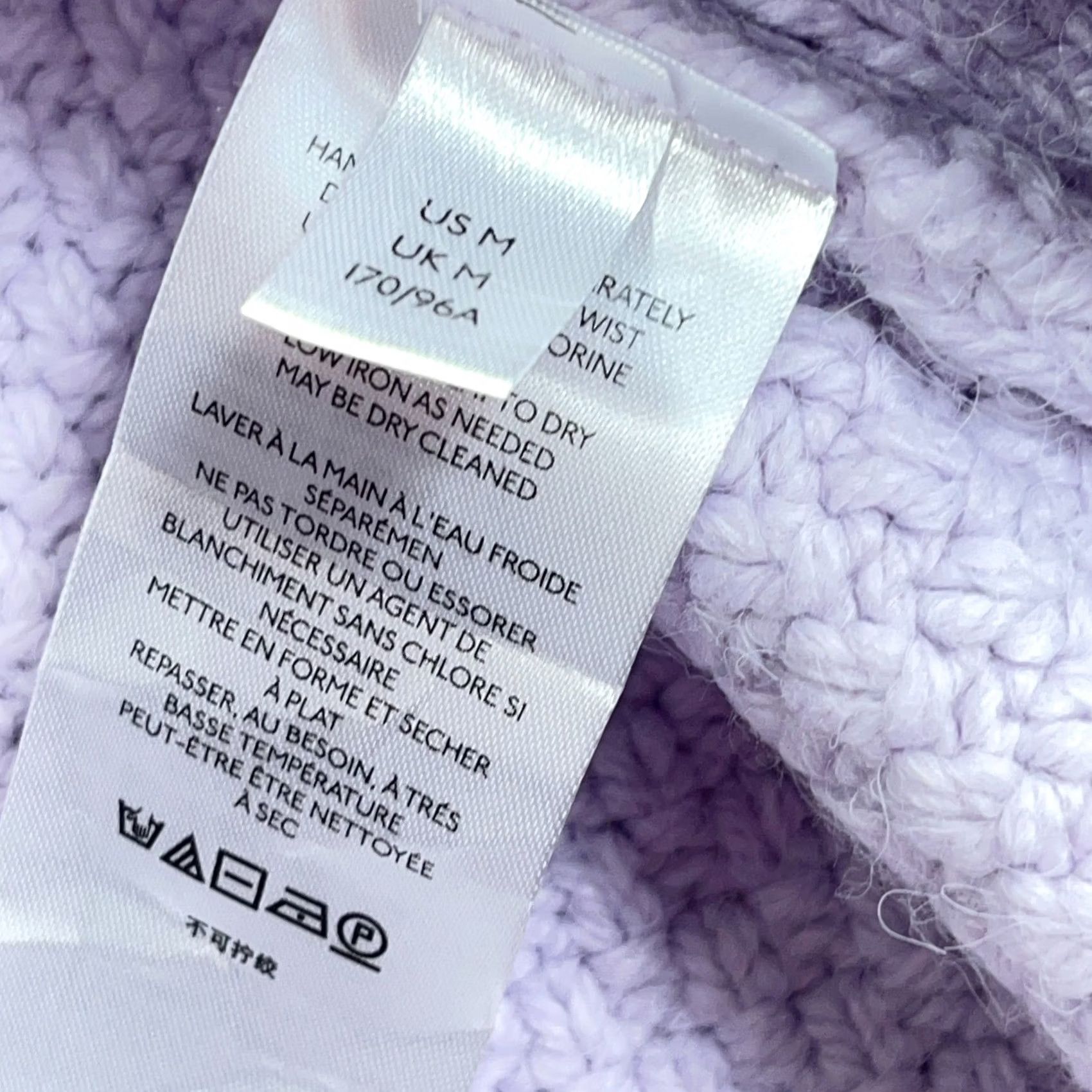 Free People Free People Marlie Sweater Women Medium Purple Lavender Evereve Tunic Cable Knit Size M / US 6-8 / IT 42-44 - 6 Thumbnail