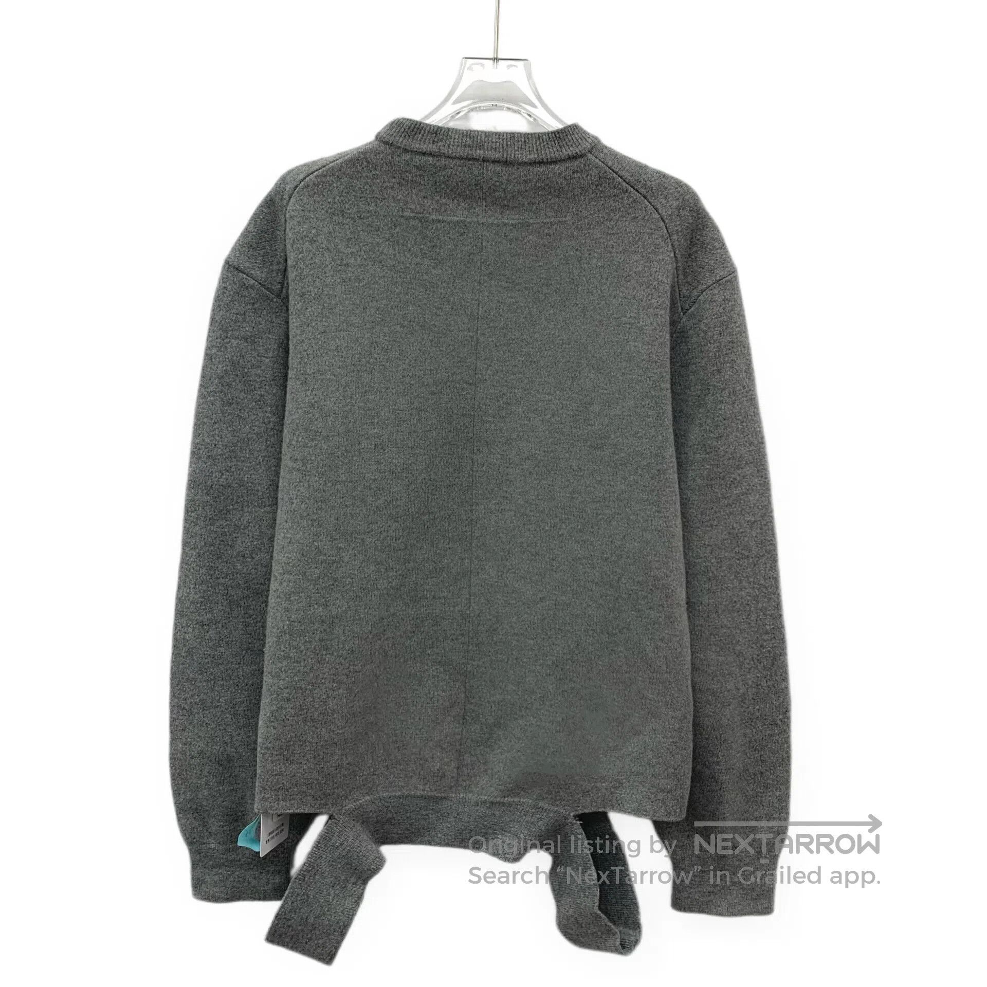 Giorgio Armani Giorgio Armani Grey wool round neck long sleeve knitted sw Size US S / EU 44-46 / 1 - 2 Thumbnail