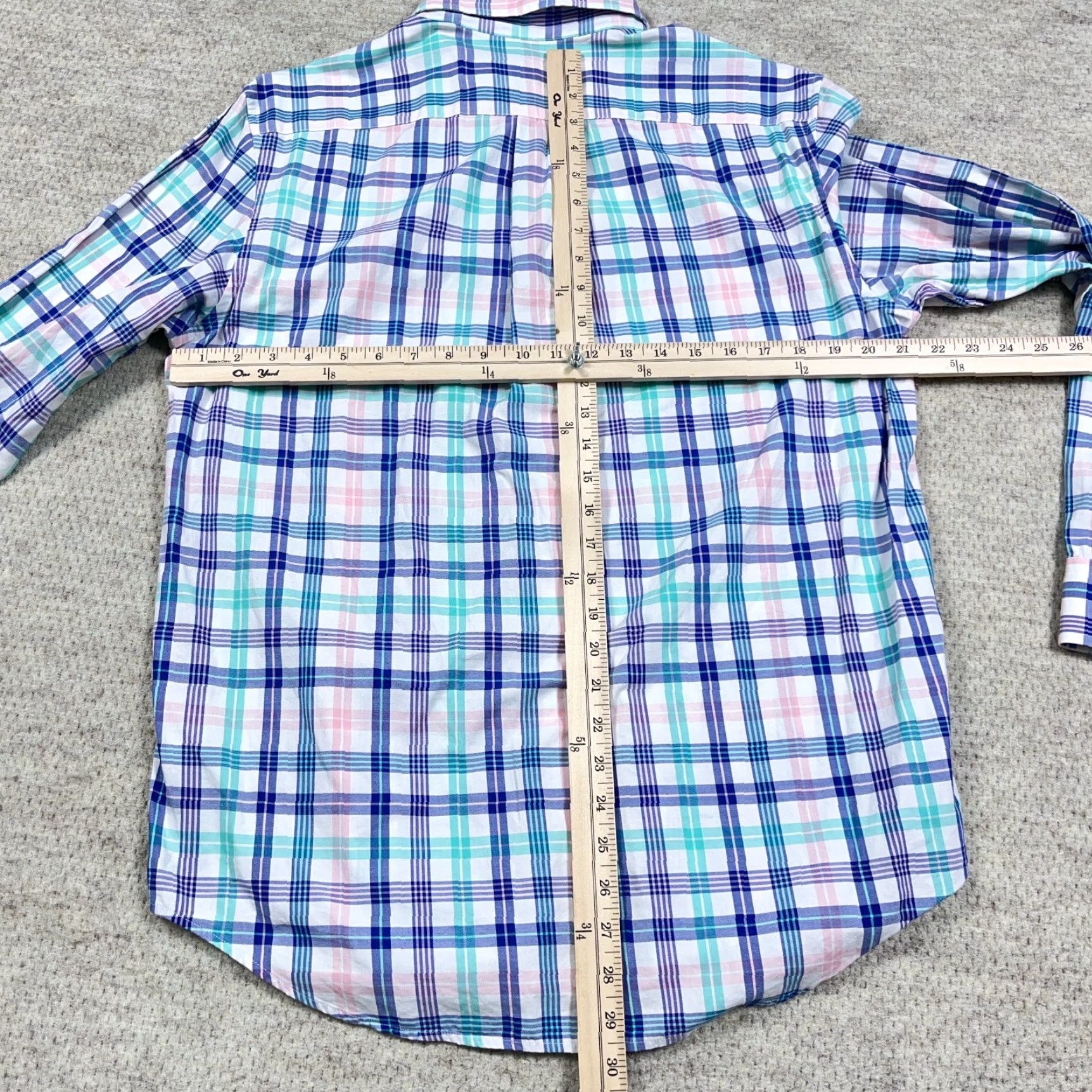 Vineyard Vines VINEYARD VINES Flannel Shirt Men M Button-Up Plaid Blue Logo 90s Preppy Style Size US M / EU 48-50 / 2 - 5 Thumbnail