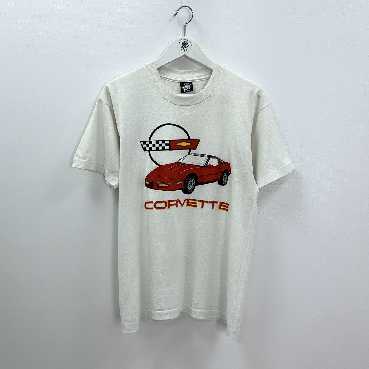 Vintage Vintage 90s Chevrolet Corvette tee promo racing y2k f1 hype Size US L / EU 52-54 / 3 - 1 Thumbnail