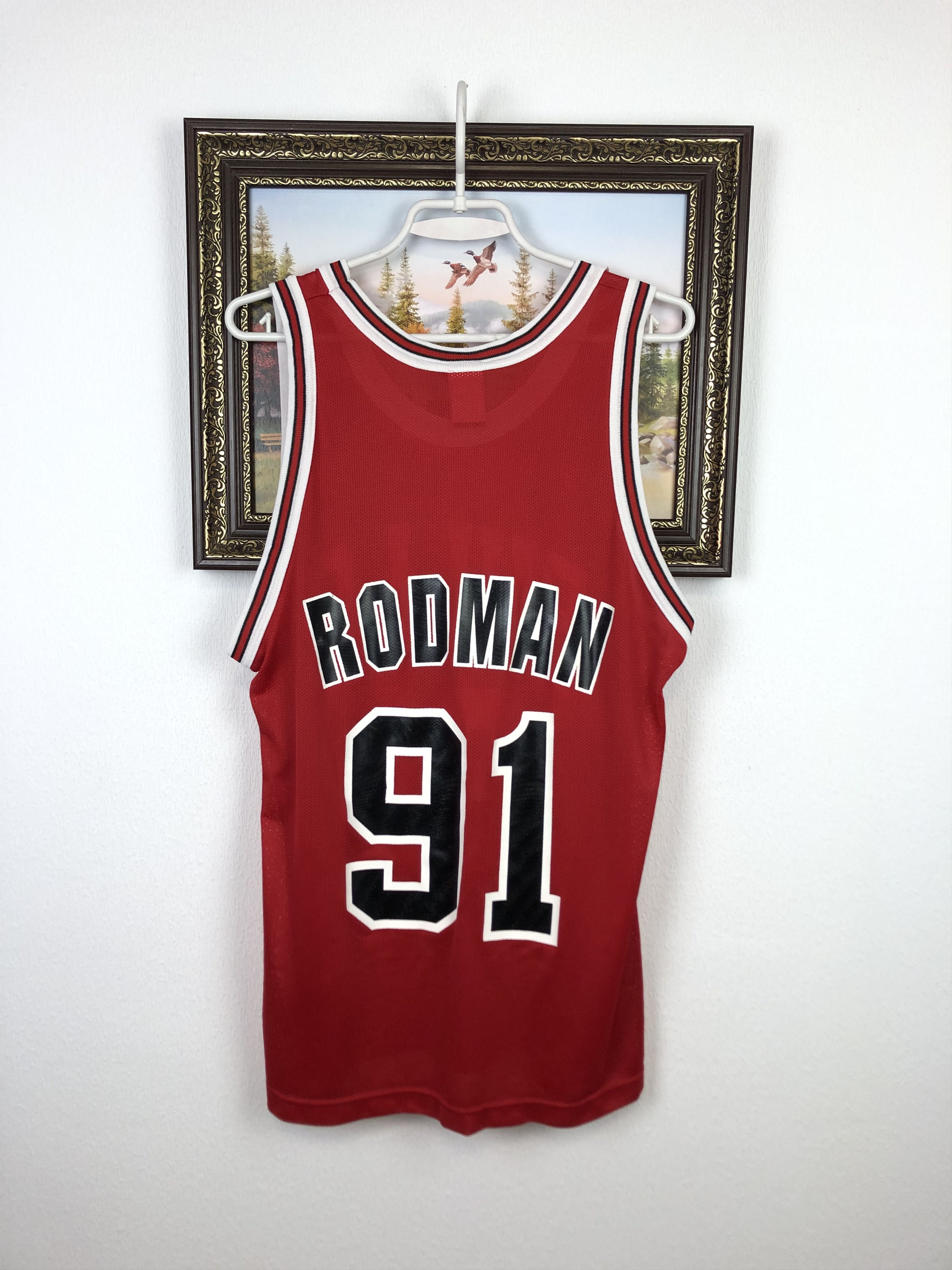 Champion Vintage Champion Dennis Rodman Chicago Bulls Jersey NBA Size US M / EU 48-50 / 2 - 7 Thumbnail