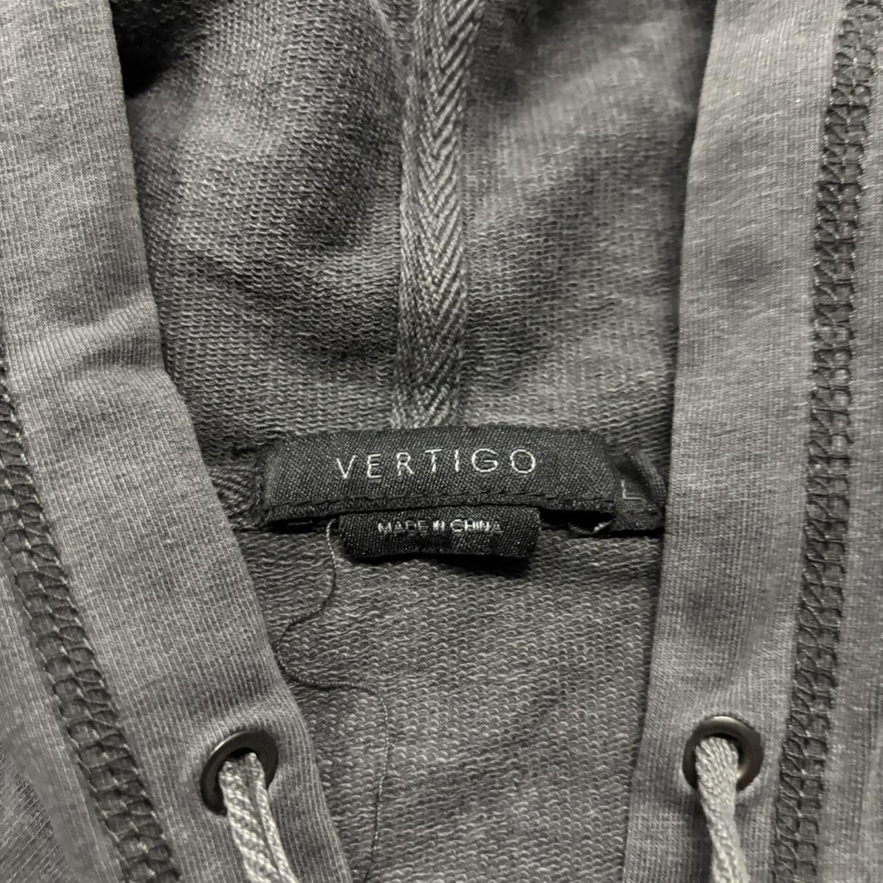 Japanese Brand × Vintage Crazy Vintage Y2K/2000s Grunge Grey Flower Cute Zip Up Hoodie! Size M / US 6-8 / IT 42-44 - 4 Thumbnail