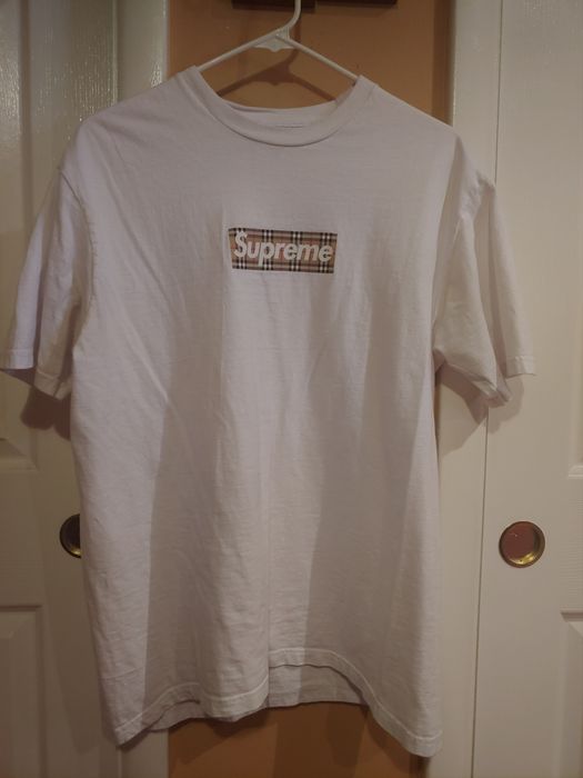 Supreme Supreme x Burberry Box Logo Tee | Grailed