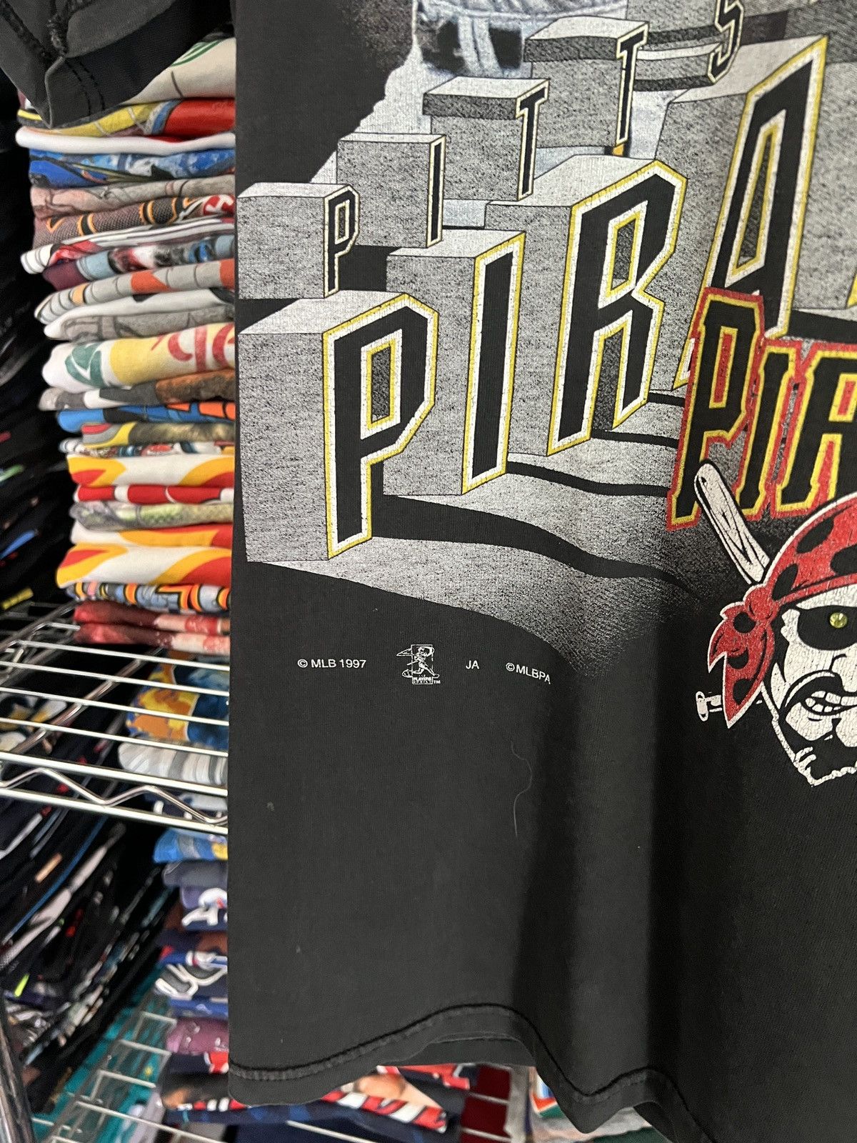 MLB 1997 Pittsburgh Pirates Al Martin Tee Players Size US L / EU 52-54 / 3 - 3 Thumbnail
