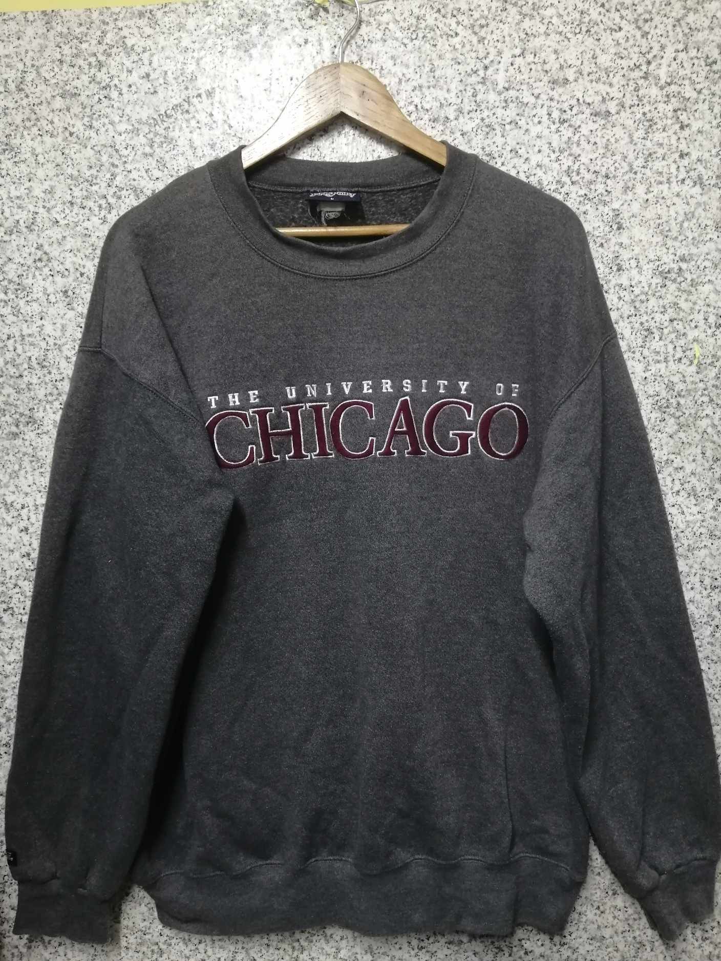 image of Archival Clothing x Made In USA Vintage The University Of Chicago Very in Grey, Men's (Size Large)