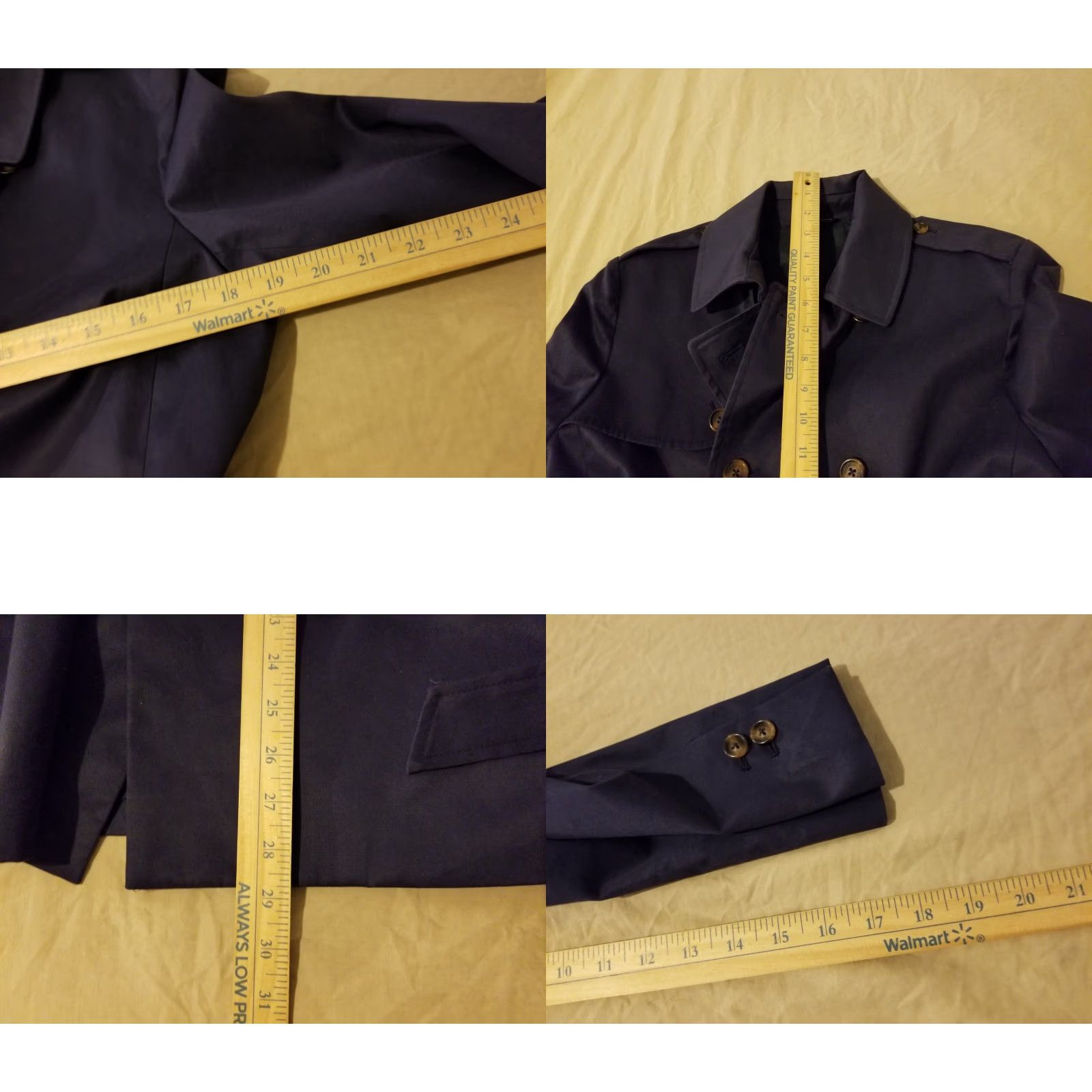 Brooks Brothers VINTAGE Brooks Brothers Trench Coat Jacket Navy Blue Cotton Womens 8 Blue Coat Trench Jacket Womens 8 Blue Brooks Brothers Size M / US 6-8 / IT 42-44 - 8 Thumbnail
