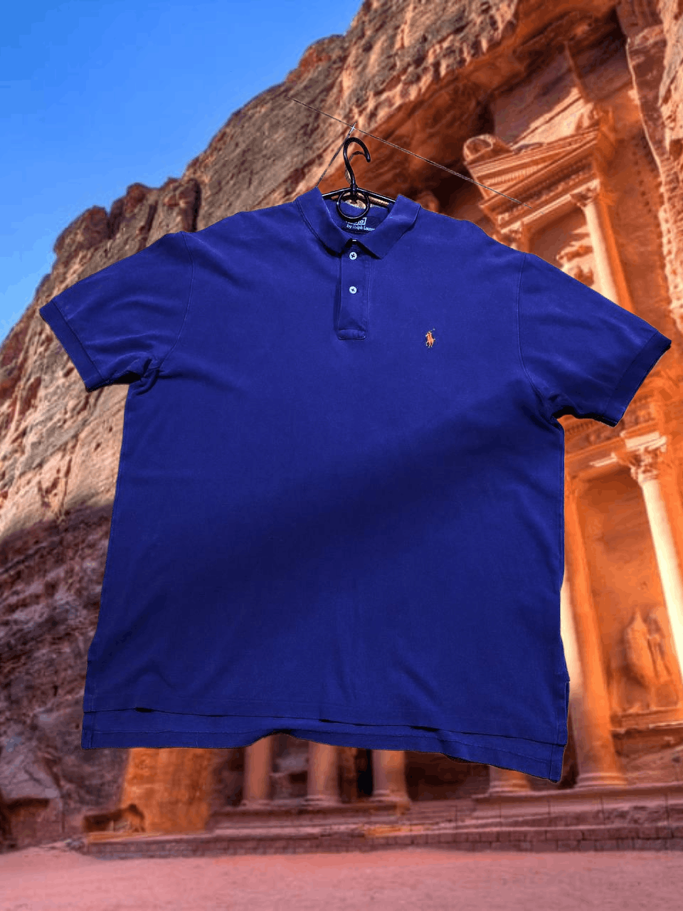 Polo Ralph Lauren Vintage blue Polo Ralph Lauren size XL T-shirt Y2K Size US XL / EU 56 / 4 - 1 Thumbnail