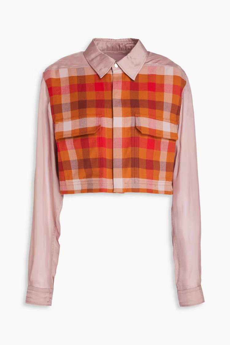 Rick Owens o1y0126 Checked Shirt in Multicolor Size S / US 4 / IT 40 - 1 Thumbnail